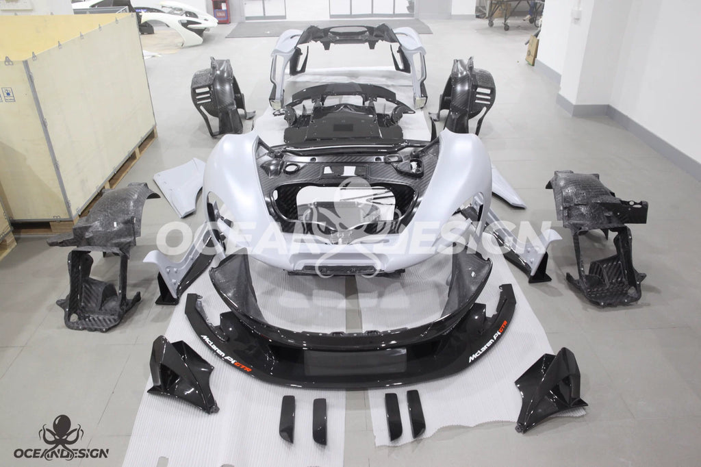 McLaren P1 GTR-Style Dry Carbon Fiber Body Kit – Complete Aero