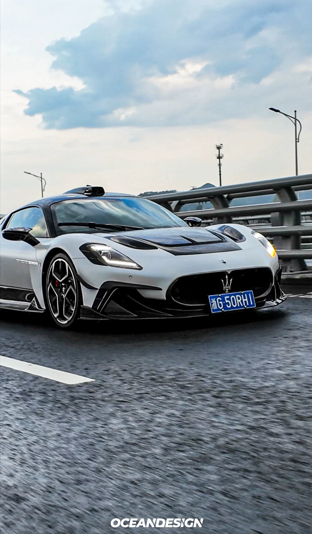 Maserati MC20 MSY Style Dry Carbon Fiber Aero Kit – Front Lip, Rear Lip, Diffuser, Hood, Side Skirts, Rear Wing, Mirror Covers, Engine Bay Trim