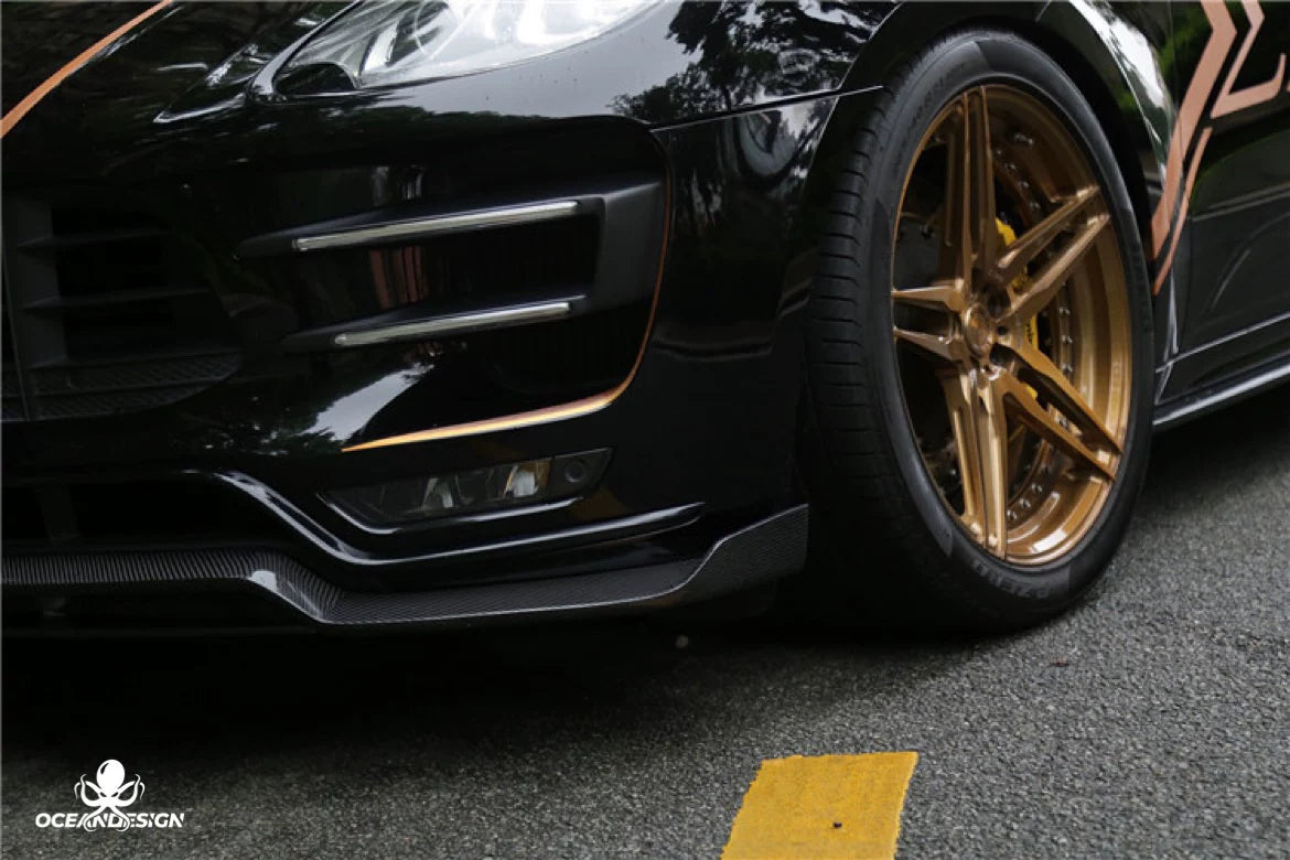 Porsche Macan ARTISAN-Style Carbon Fiber Aero Kit – Front Lip, Side Skirts, Rear Lip, Corner Pieces