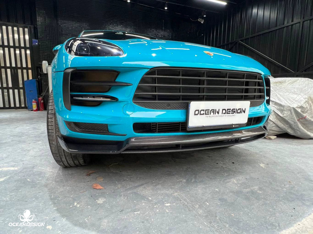 Porsche Macan ARTISAN-Style Carbon Fiber Aero Kit – Front Lip, Side Skirts, Rear Lip, Corner Pieces
