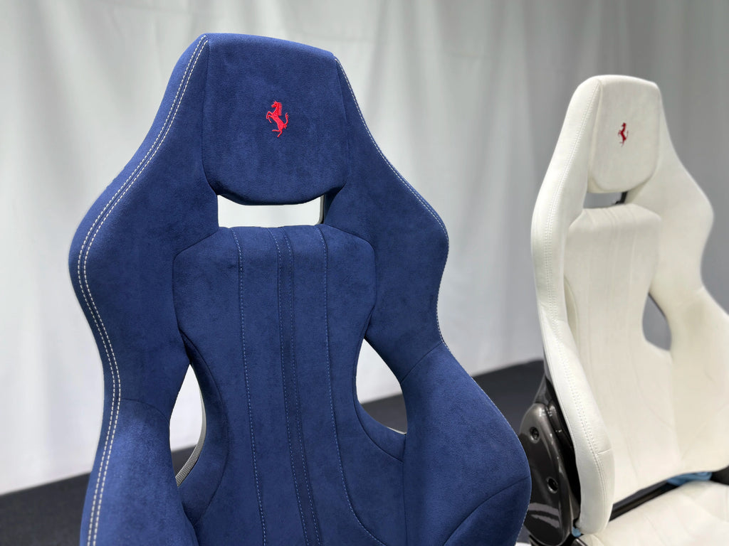 Ferrari F430 458 488 F8 Dry Carbon Fiber One-Piece Racing Bucket Seat – Alcantara, Lightweight