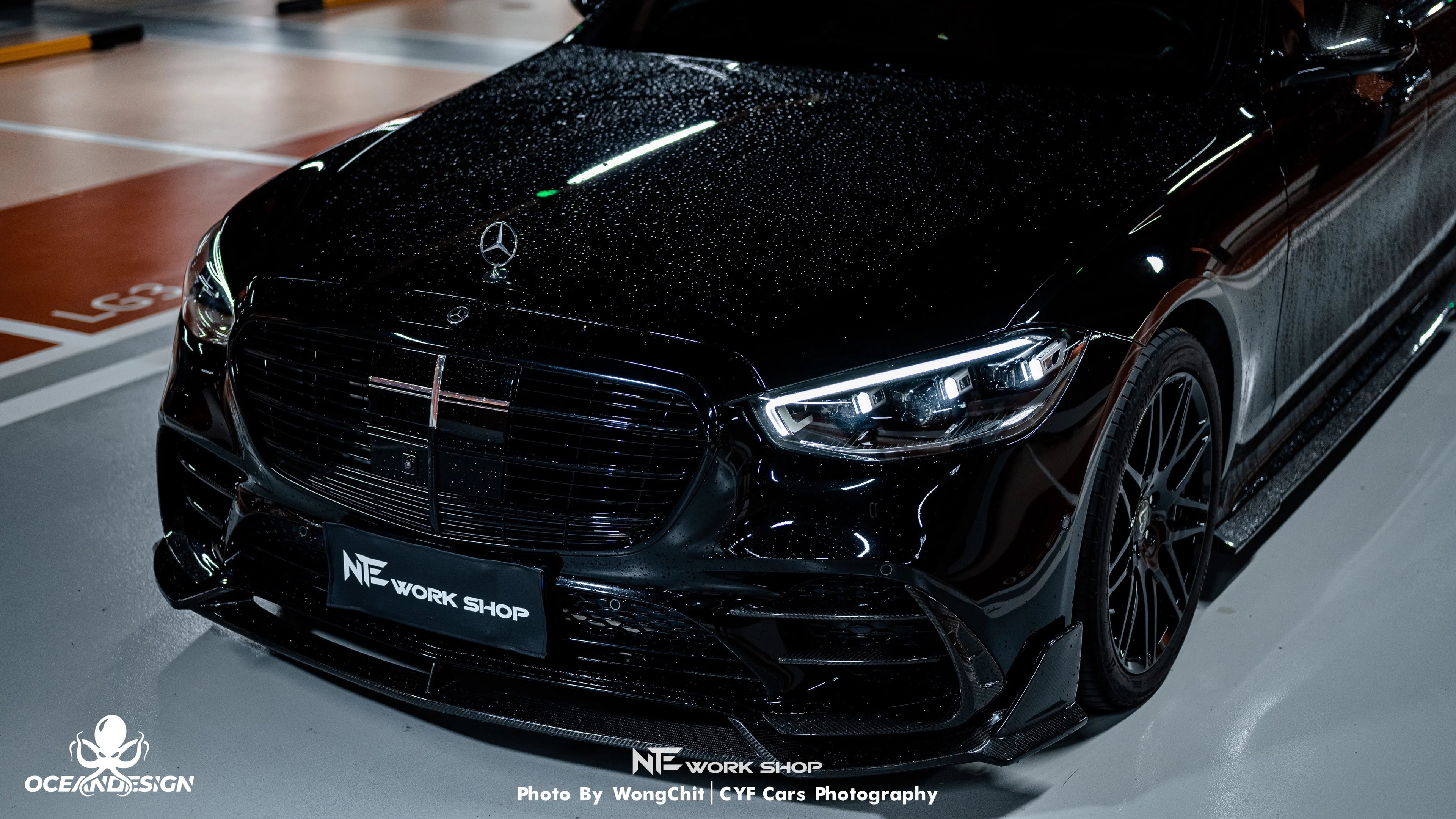 Mercedes-Benz S-Class S450 W223 MSY Style Dry Carbon Fiber Aero Kit – Front Lip, Side Skirts, Rear Lip, Rear Wing, Roof Spoiler, Mirror Covers, Air Vents, Fender Trim