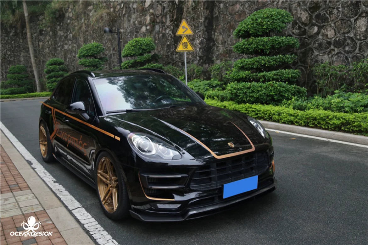 Porsche Macan ARTISAN-Style Carbon Fiber Aero Kit – Front Lip, Side Skirts, Rear Lip, Corner Pieces