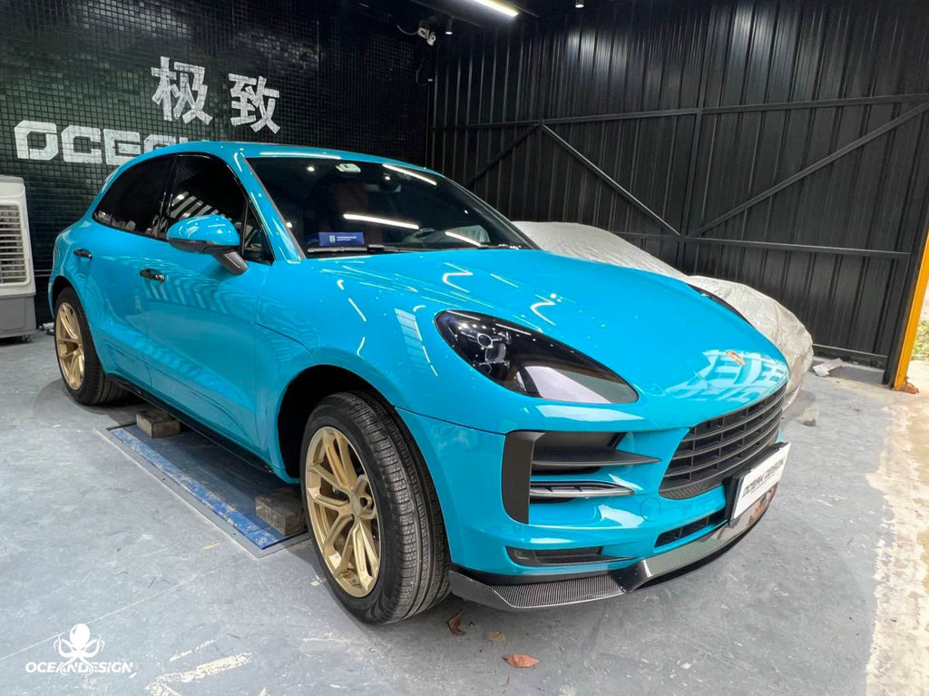 Porsche Macan ARTISAN-Style Carbon Fiber Aero Kit – Front Lip, Side Skirts, Rear Lip, Corner Pieces