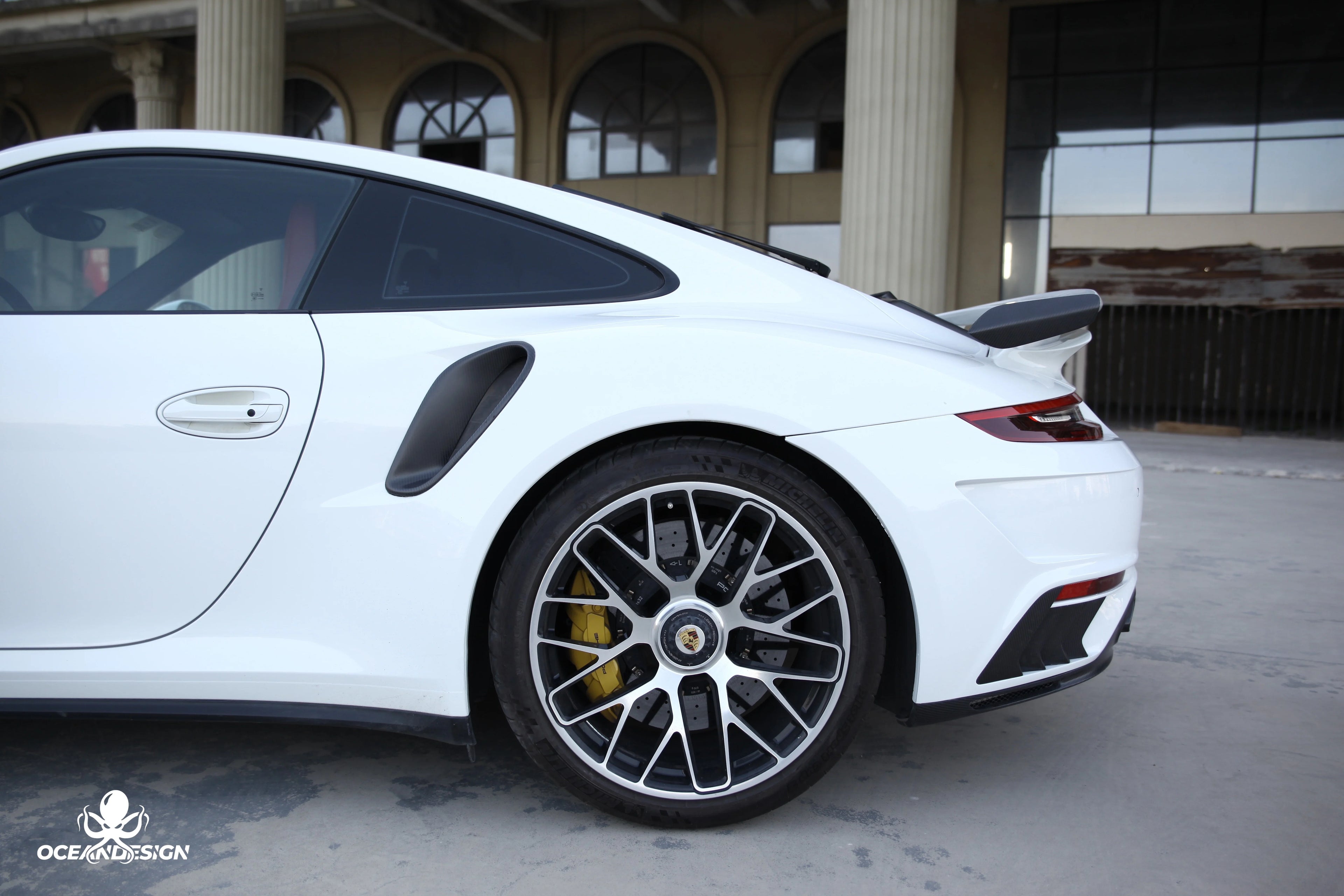 Porsche 911 991 Turbo S Topcar-Style Carbon Fiber Aero Kit – Front & Rear Bumpers, Lip, Wing, Hood