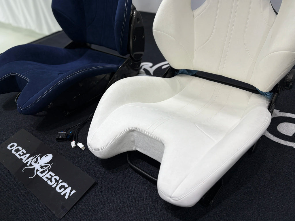 Ferrari F430 458 488 F8 Dry Carbon Fiber One-Piece Racing Bucket Seat – Alcantara, Lightweight