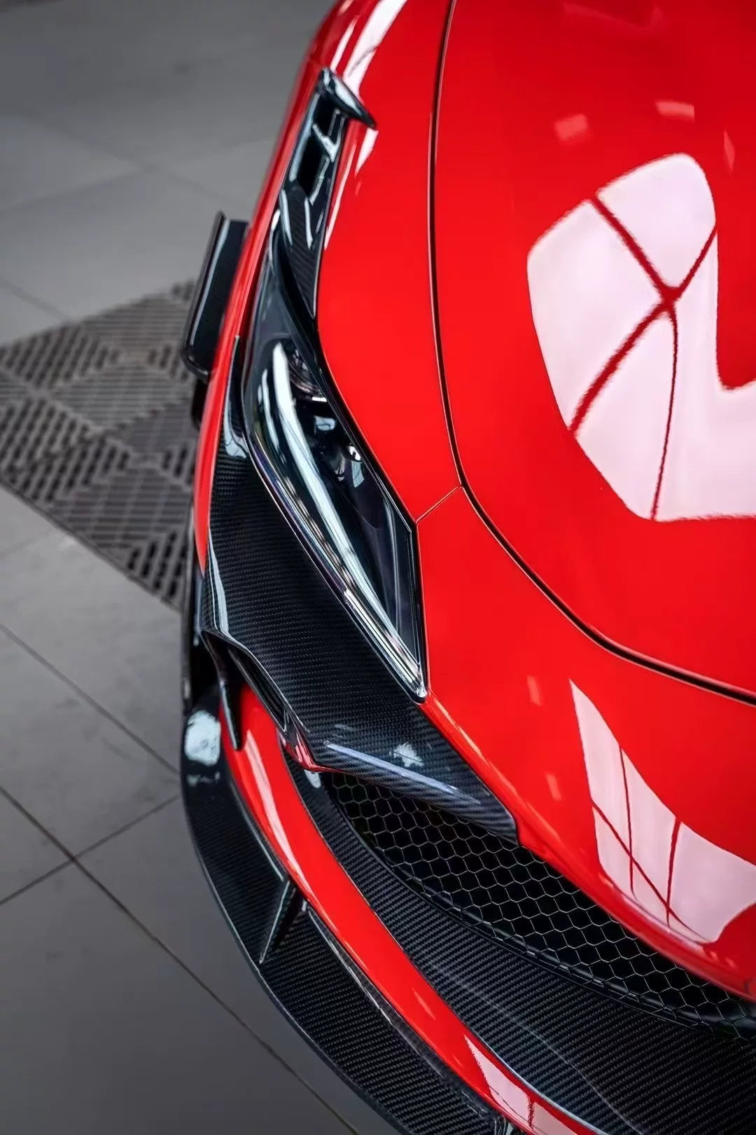 Ferrari F8 Tributo MSY-Style Dry Carbon Fiber Aero Kit – Front Lip, Side Skirts, Rear Lip, Wing, Canards & More