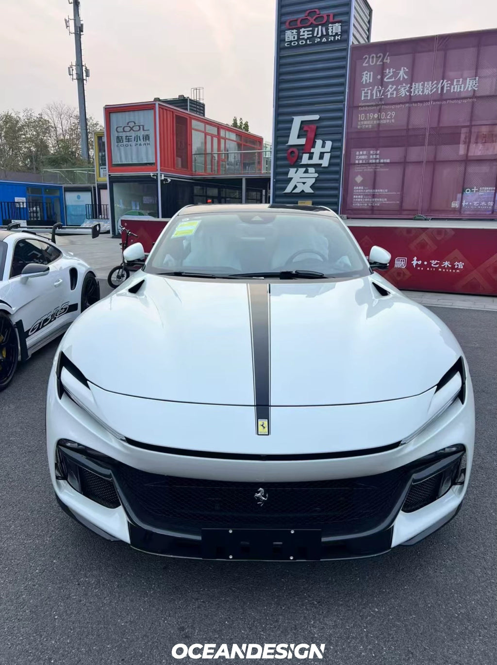 Ferrari Purosangue OEM-Style Dry Carbon Fiber Aero Kit – Front Lip, Side Skirts, Rear Lip, Wheel Arches