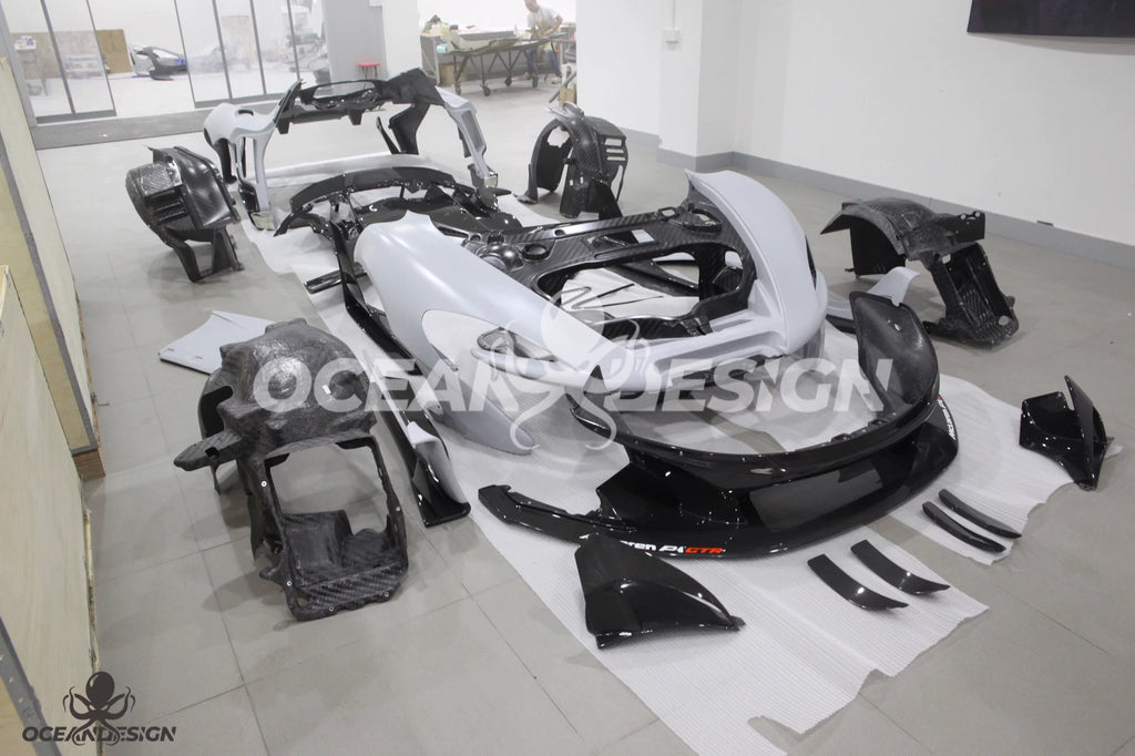 McLaren P1 GTR-Style Dry Carbon Fiber Body Kit – Complete Aero
