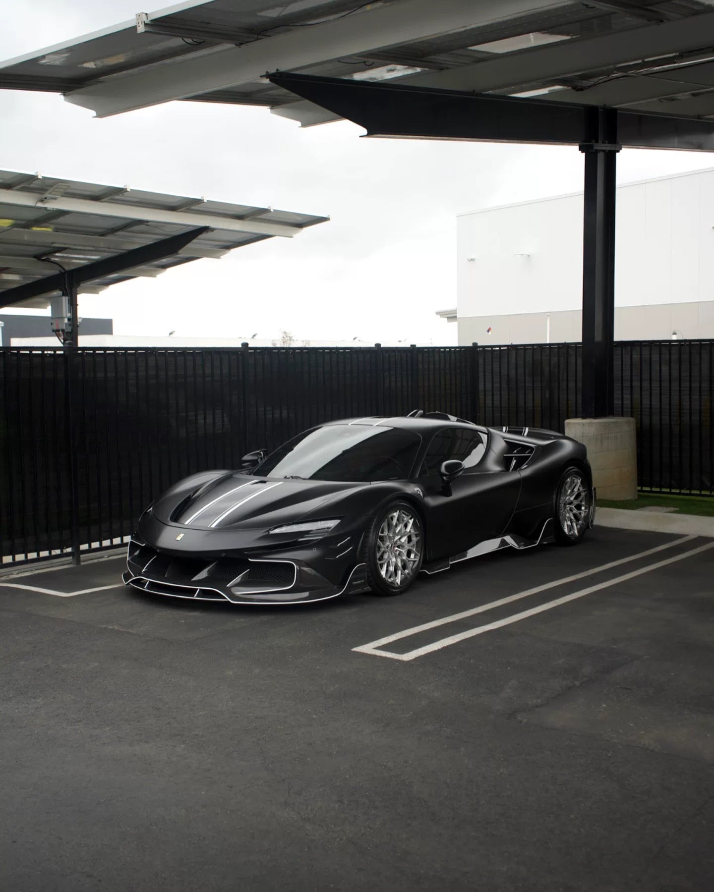 Ferrari SF90 MSY-Style Dry Carbon Fiber Aero Kit – Front Lip, Fenders, Side Skirts, Rear Lip, Wing & More