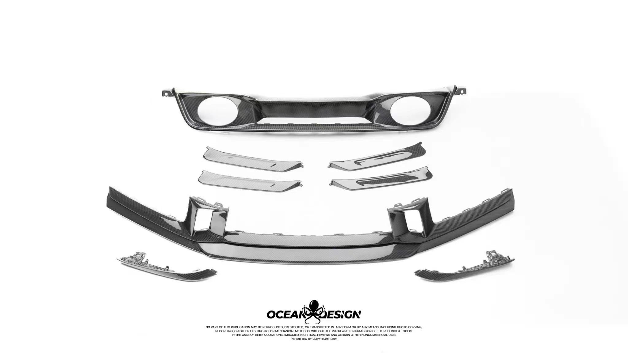 Porsche 911 992.2 OEM-Style Dry Carbon Fiber Aero Kit – Front Lip, Grille, Air Vents, Rear Lip