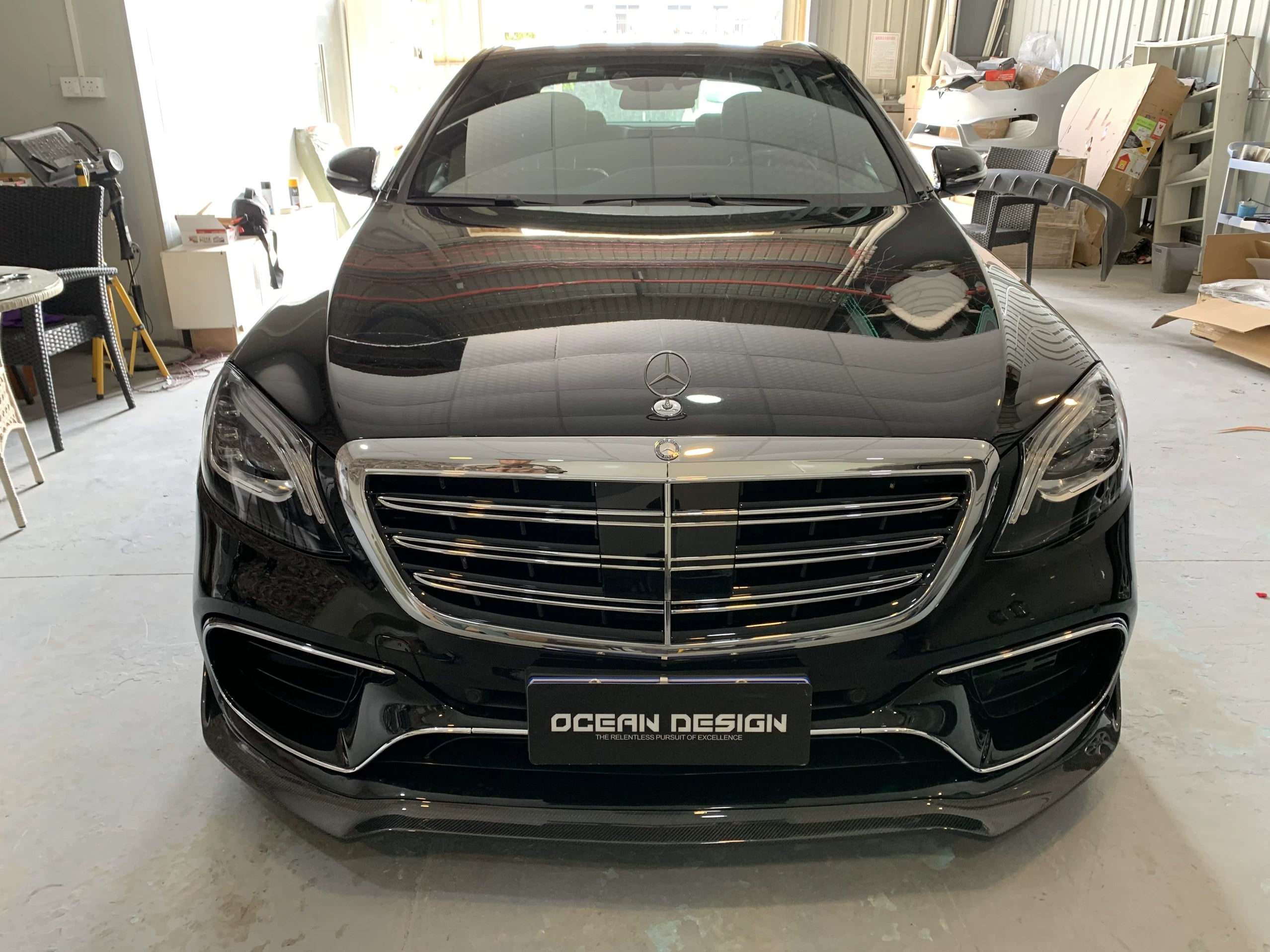 Mercedes-Benz S-Class S63 W222.2 MSY Style Carbon Fiber Aero Kit – Front Lip, Rear Bumper, Side Skirts, Rear Wing, Fender Flares, Hood, Mirror Covers