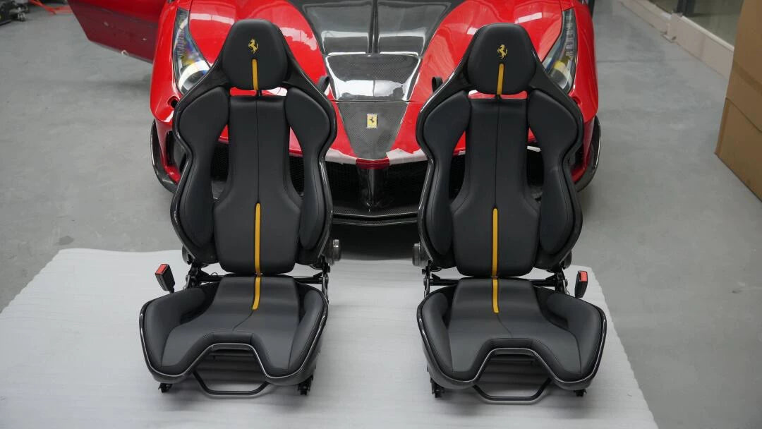 Ferrari 296 GTB / SF90 Dry Carbon Fiber One-Piece Racing Bucket Seat