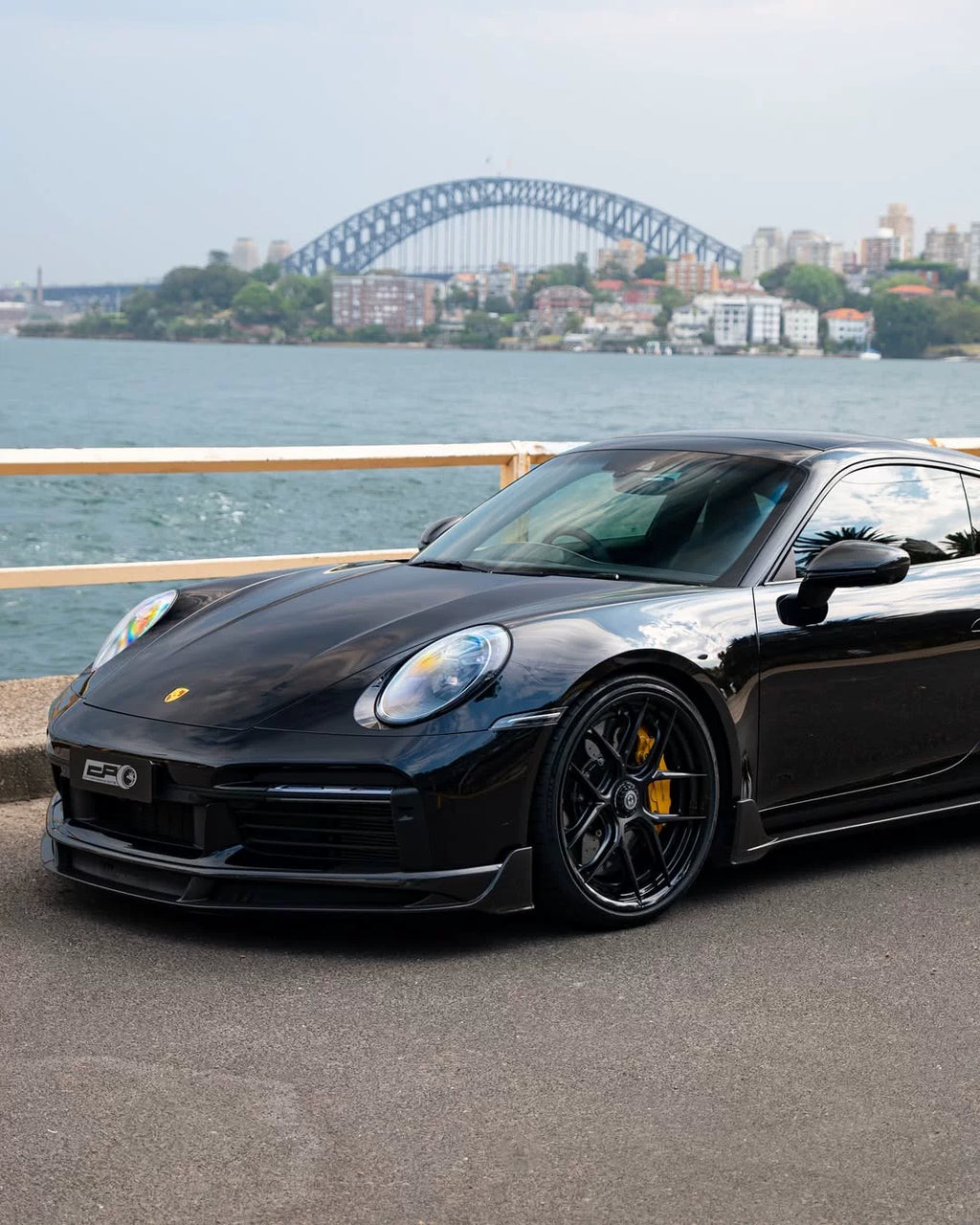 Porsche 911 992.1 Turbo S 9D-Style Dry Carbon Fiber Aero Kit – Front Lip, Hood, Side Skirts, Rear Lip, Wing