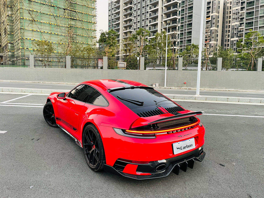 Porsche 911 992.1 MIW-Style Dry Carbon Fiber Aero Kit – Front Lip, Side Skirts, Rear Lip, Canards, Wing