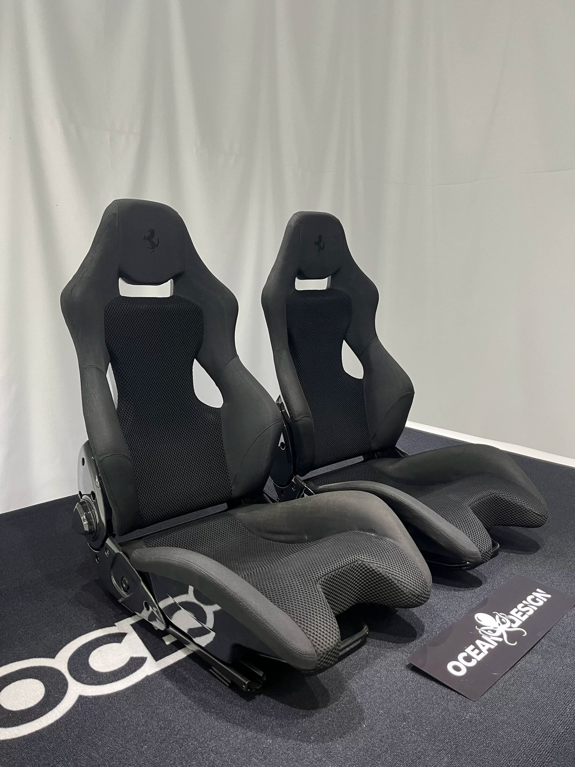 Ferrari F430 458 488 F8 Dry Carbon Fiber One-Piece Racing Bucket Seat – Alcantara, Lightweight