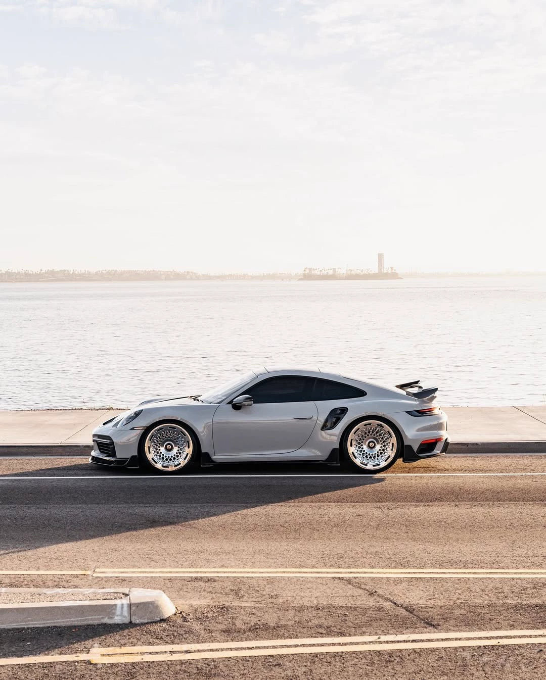 Porsche 911 992.1 Turbo S 9D-Style Dry Carbon Fiber Aero Kit – Front Lip, Hood, Side Skirts, Rear Lip, Wing