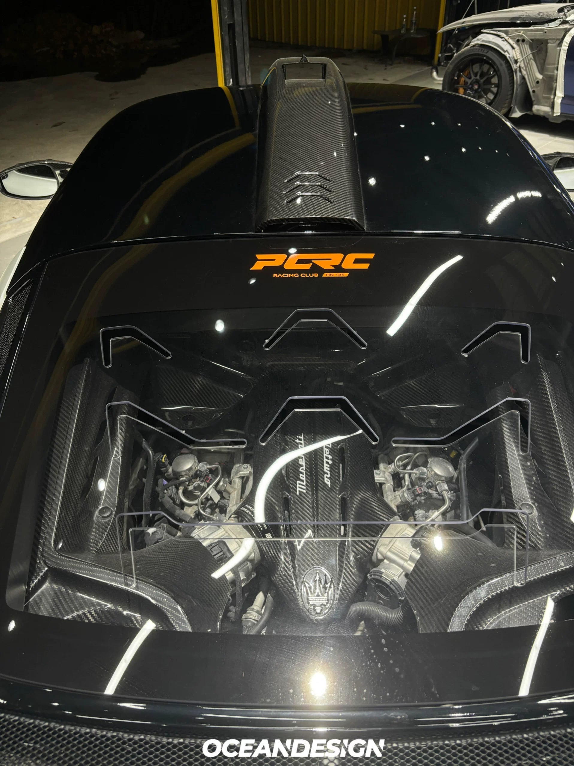 Maserati MC20 MSY Style Dry Carbon Fiber Aero Kit – Front Lip, Rear Lip, Diffuser, Hood, Side Skirts, Rear Wing, Mirror Covers, Engine Bay Trim