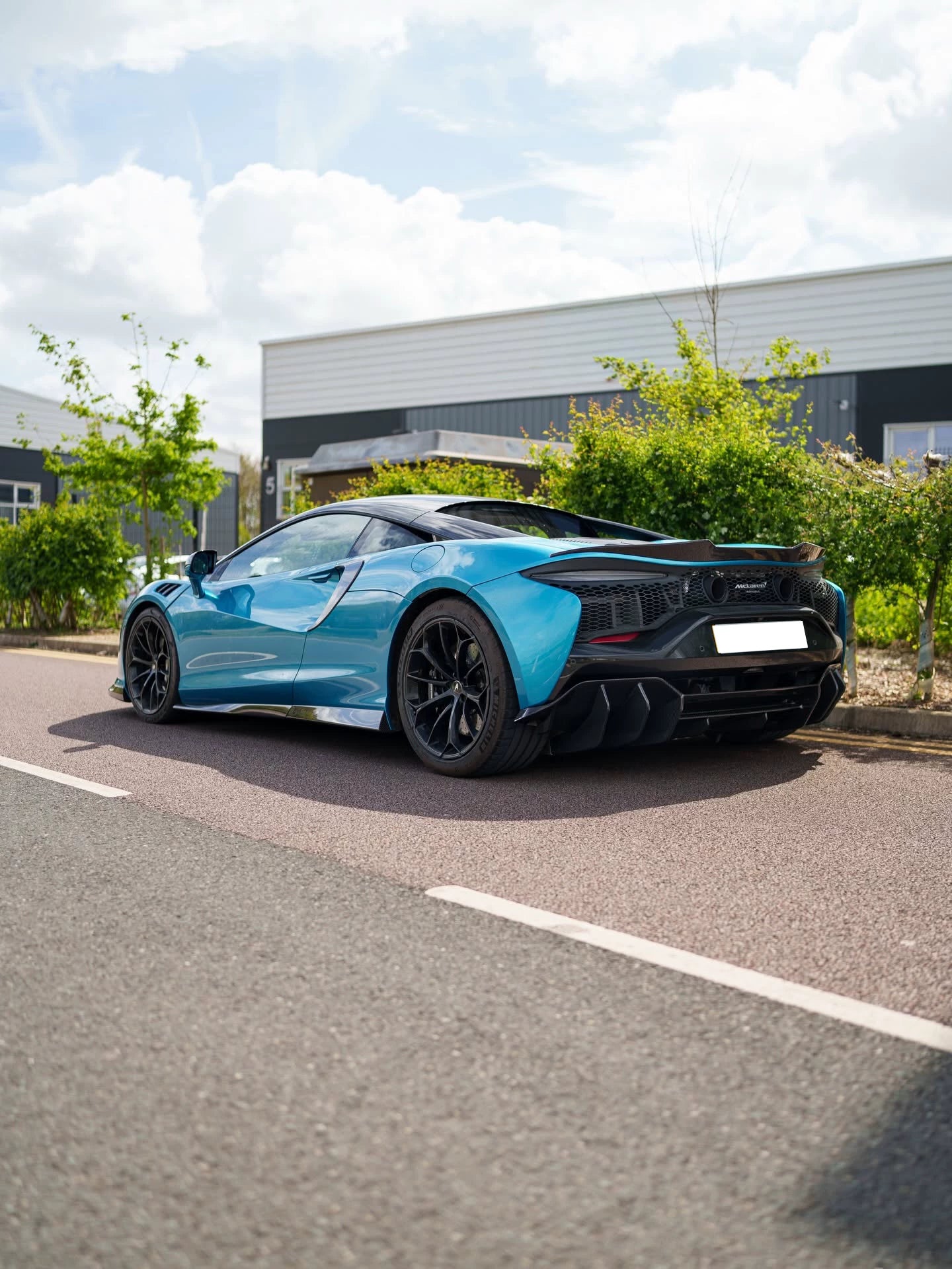 McLaren Artura CT-Style Dry Carbon Fiber Aero Kit – Front Lip, Side Skirts, Rear Lip, Rear Wing, Mirror Covers