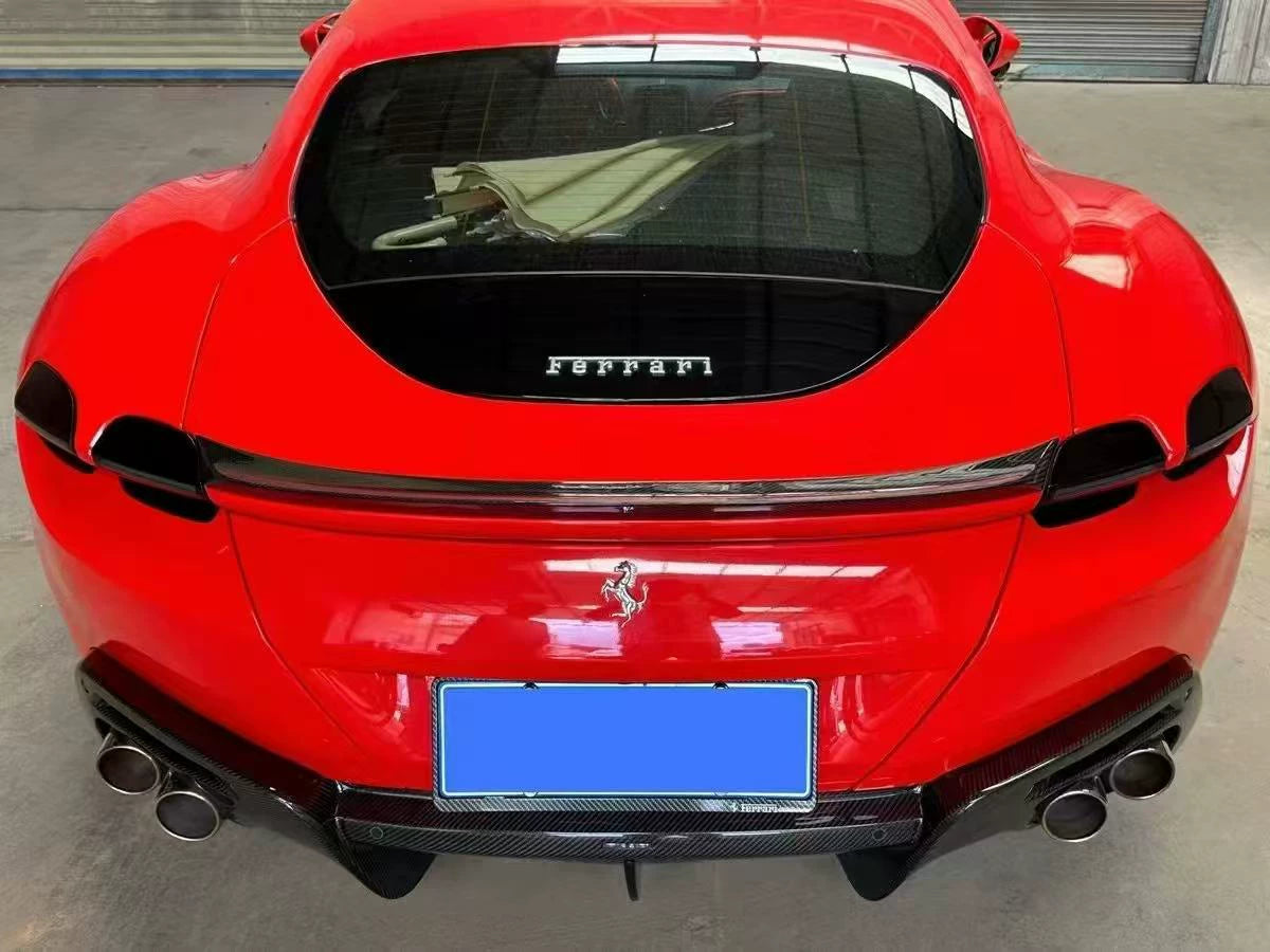 Ferrari Roma N-Style Dry Carbon Fiber Aero Kit – Front Lip, Side Skirts, Rear Lip, Wing