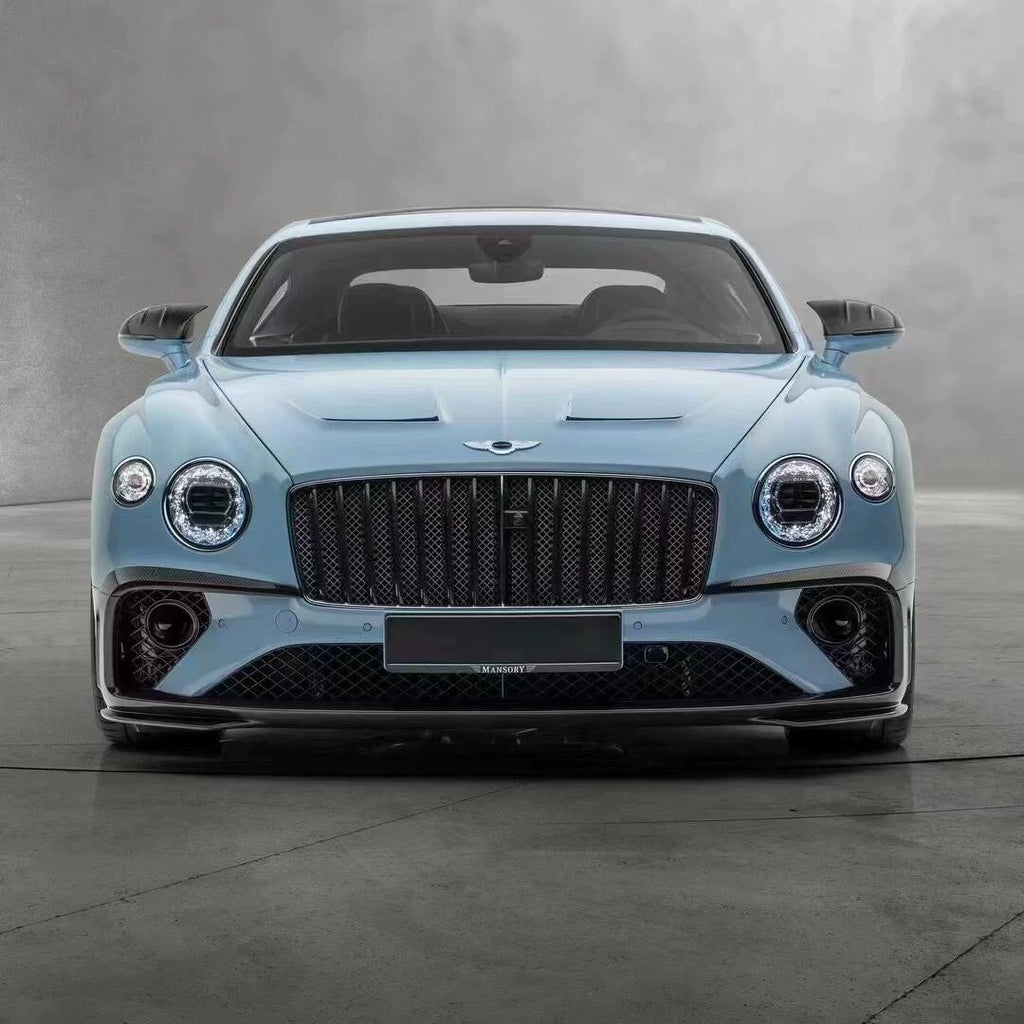 Bentley Continental GT MSY Style Dry Carbon Fiber Half Aero Kit – Front Lip, Side Skirts, Rear Lip, Fender Vents
