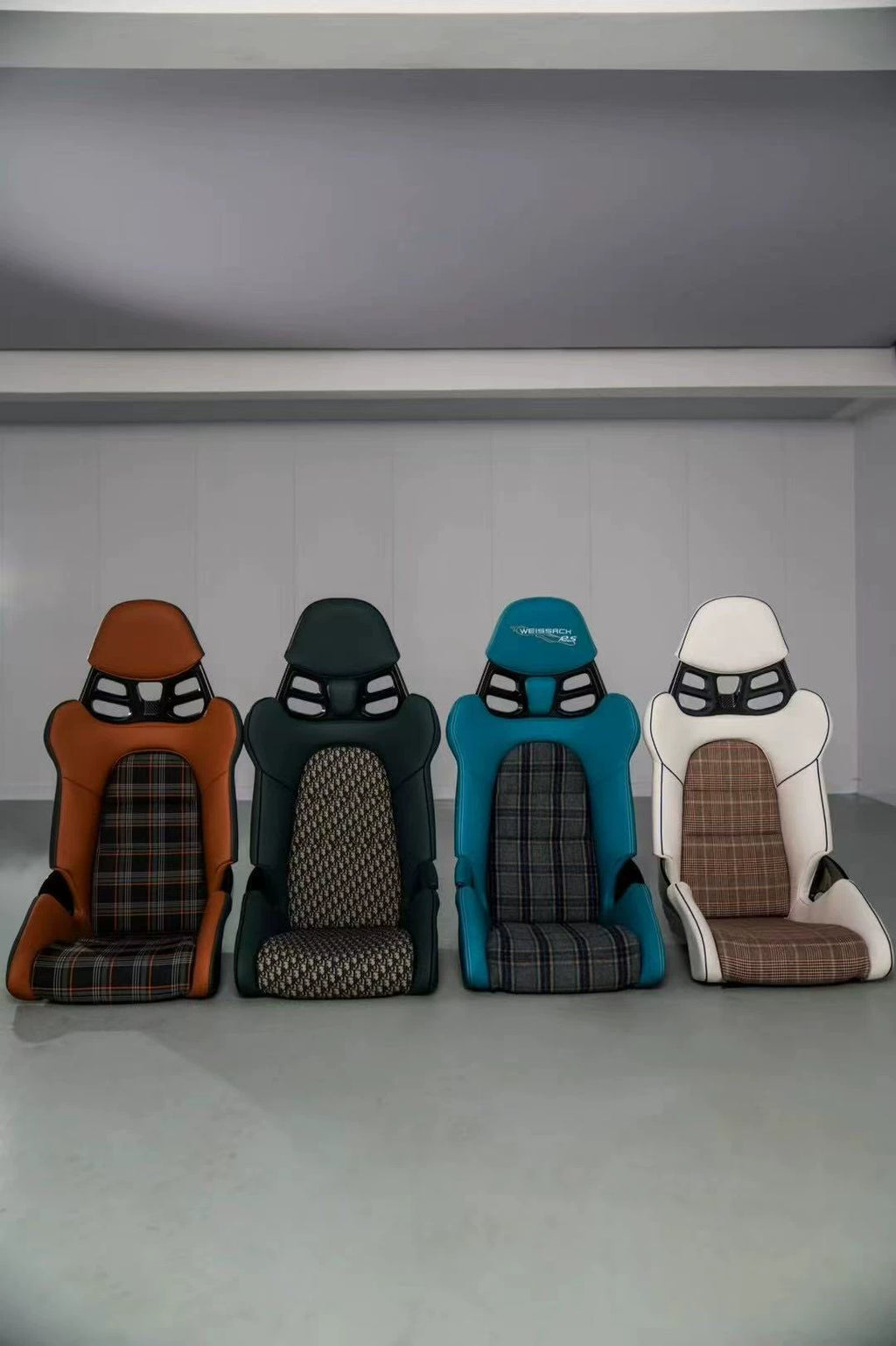Porsche 911 GT3 RS-Style Dry Carbon Fiber One-Piece Racing Bucket Seat – Pepita, Lightweight