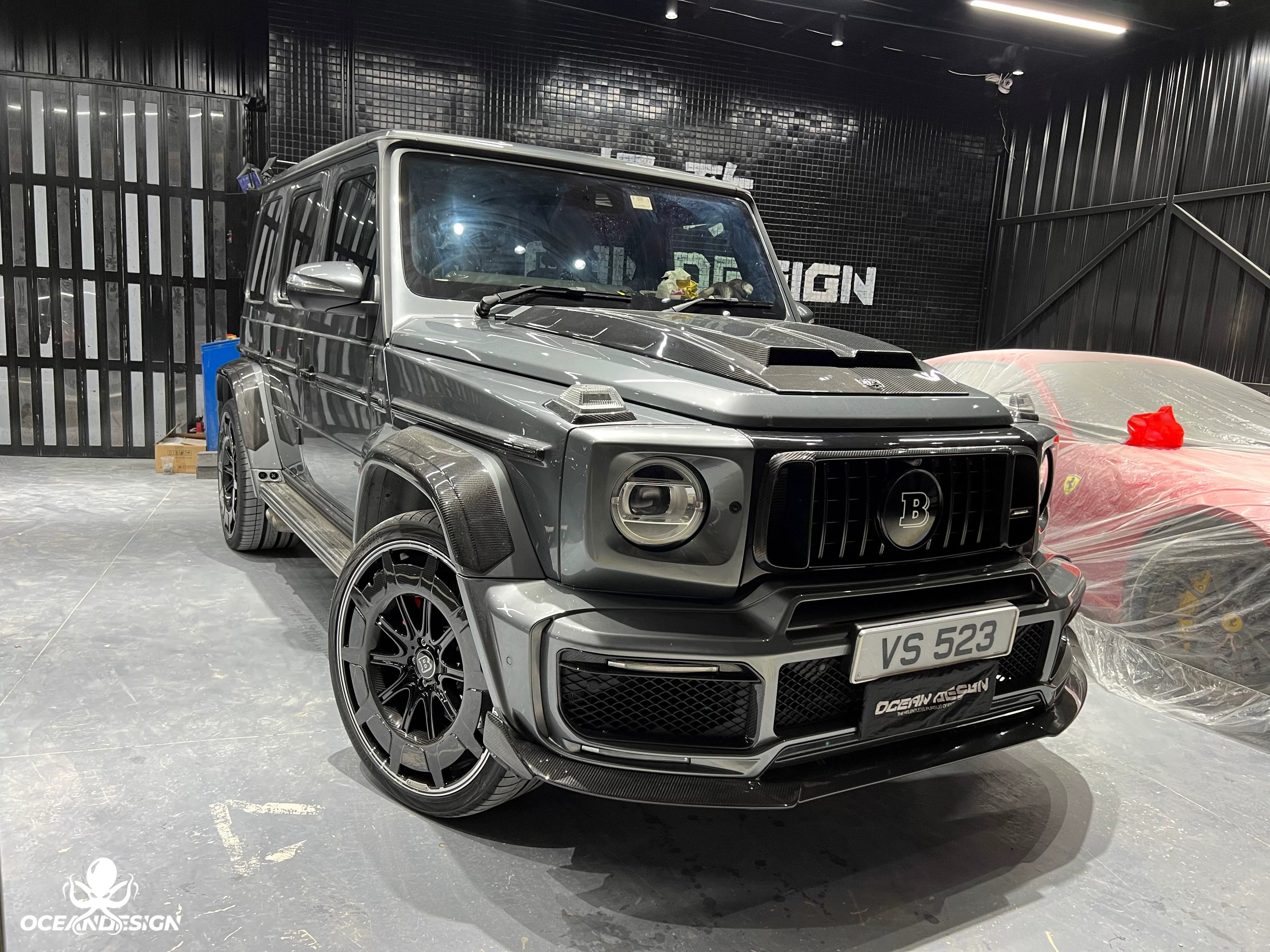 Mercedes-Benz G63 W464 G900 Rocket Style Dry Carbon Fiber Wide Aero Kit – Front Lip, Rear Lip, Rear Wing, Hood, Grille, Wheel Arches, Mirror Caps & Trim