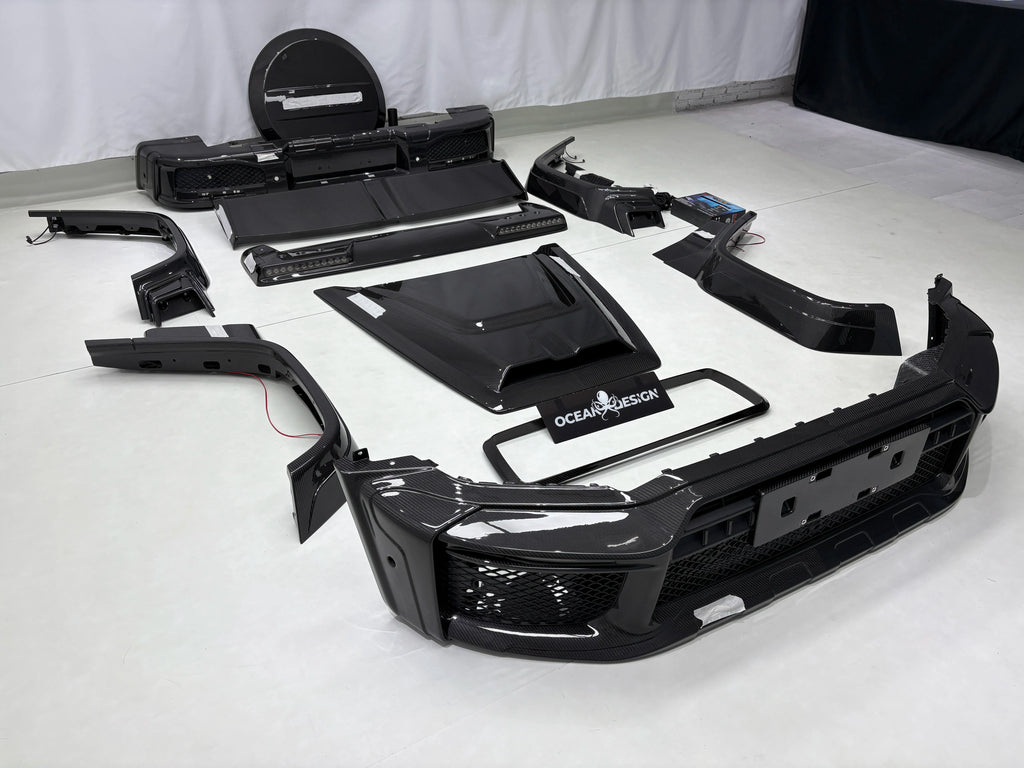Mercedes-Benz G-Class W464 / W465 G800 Style Dry Carbon Fiber Wide Body Kit – Complete Conversion