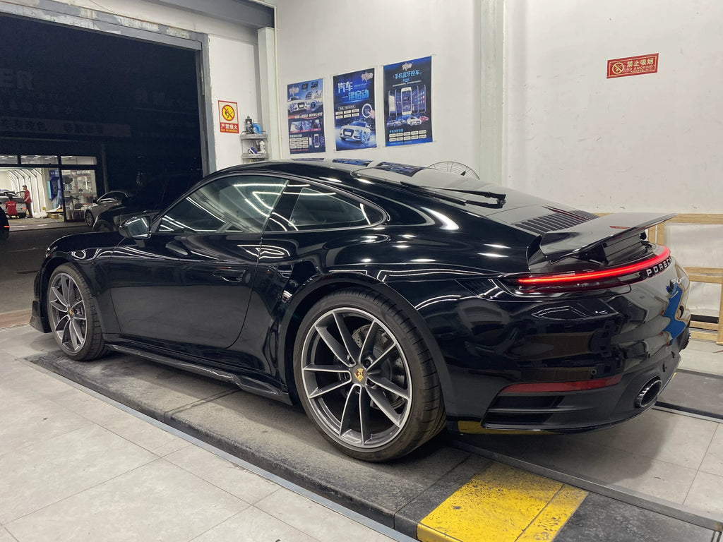 Porsche 911 992.1 Carrera to Turbo S-Style Carbon Fiber Aero Kit – Front Lip, Side Skirts, Rear Lip, Wing