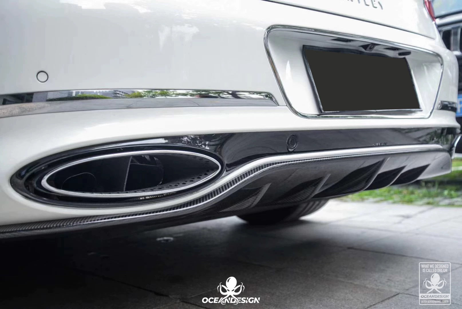 Bentley Continental GT OD E-Style Dry Carbon Fiber Aero Kit – Front Lip, Side Skirts, Rear Lip, Rear Wing