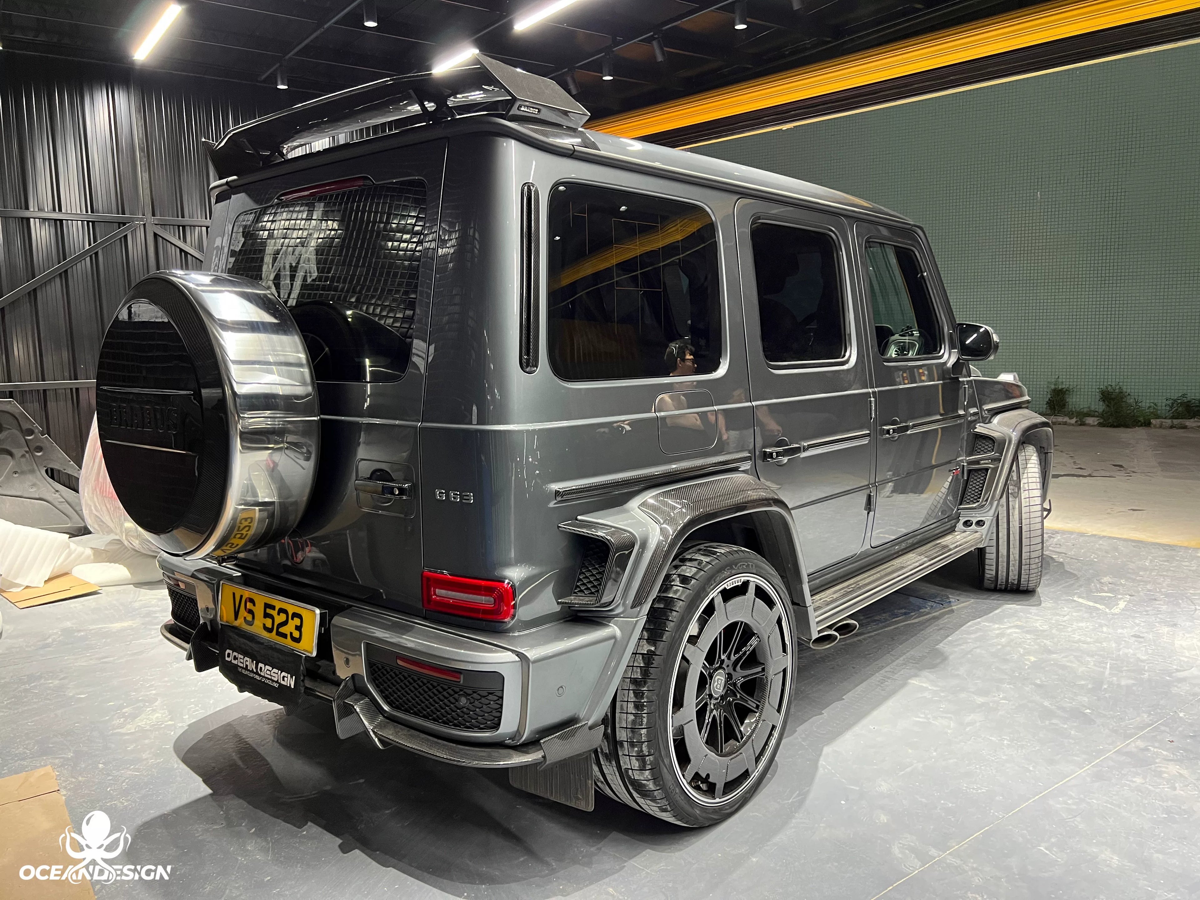 Mercedes-Benz G63 W464 G900 Rocket Style Dry Carbon Fiber Wide Aero Kit – Front Lip, Rear Lip, Rear Wing, Hood, Grille, Wheel Arches, Mirror Caps & Trim
