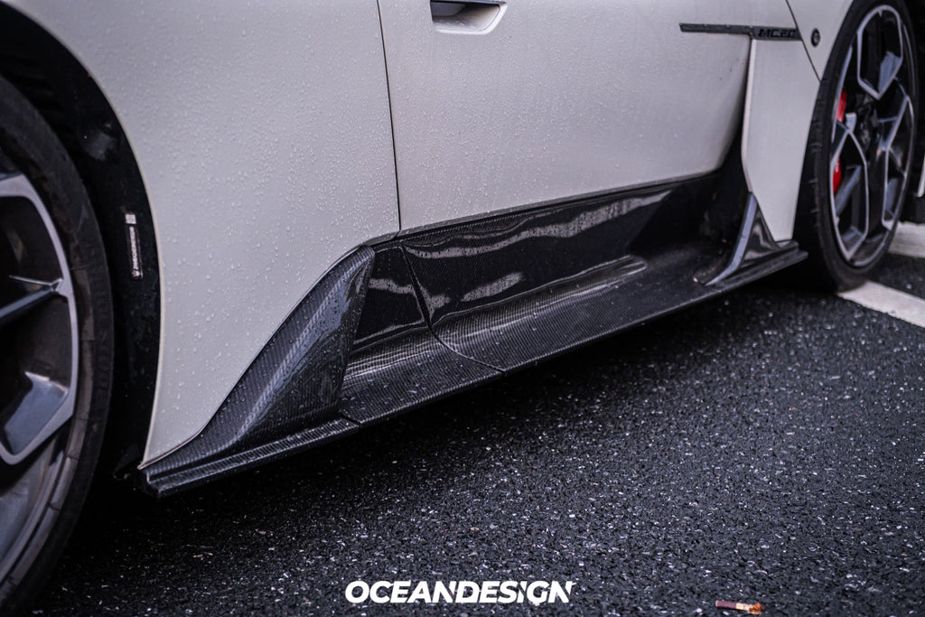 Maserati MC20 MSY Style Dry Carbon Fiber Aero Kit – Front Lip, Rear Lip, Diffuser, Hood, Side Skirts, Rear Wing, Mirror Covers, Engine Bay Trim