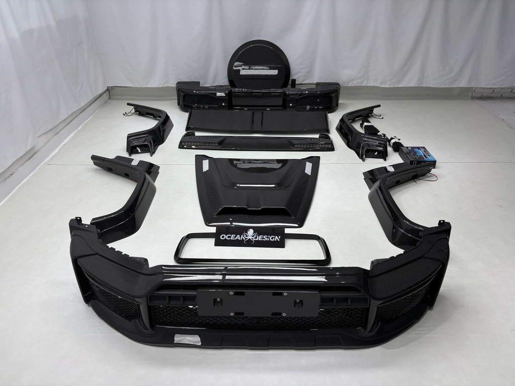 Mercedes-Benz G-Class W464 / W465 G800 Style Dry Carbon Fiber Wide Body Kit – Complete Conversion