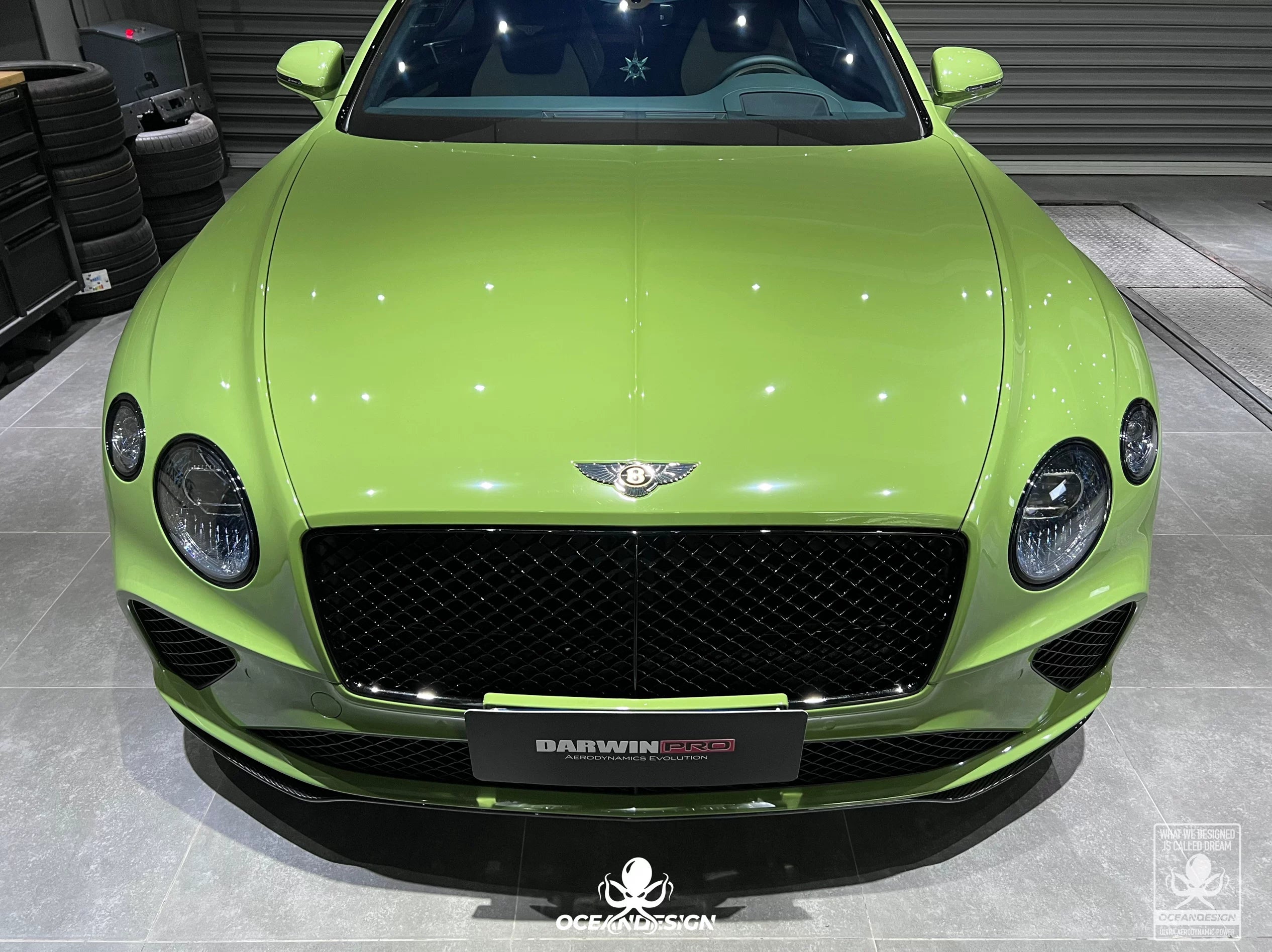 Bentley Continental GT OD E-Style Dry Carbon Fiber Aero Kit – Front Lip, Side Skirts, Rear Lip, Rear Wing