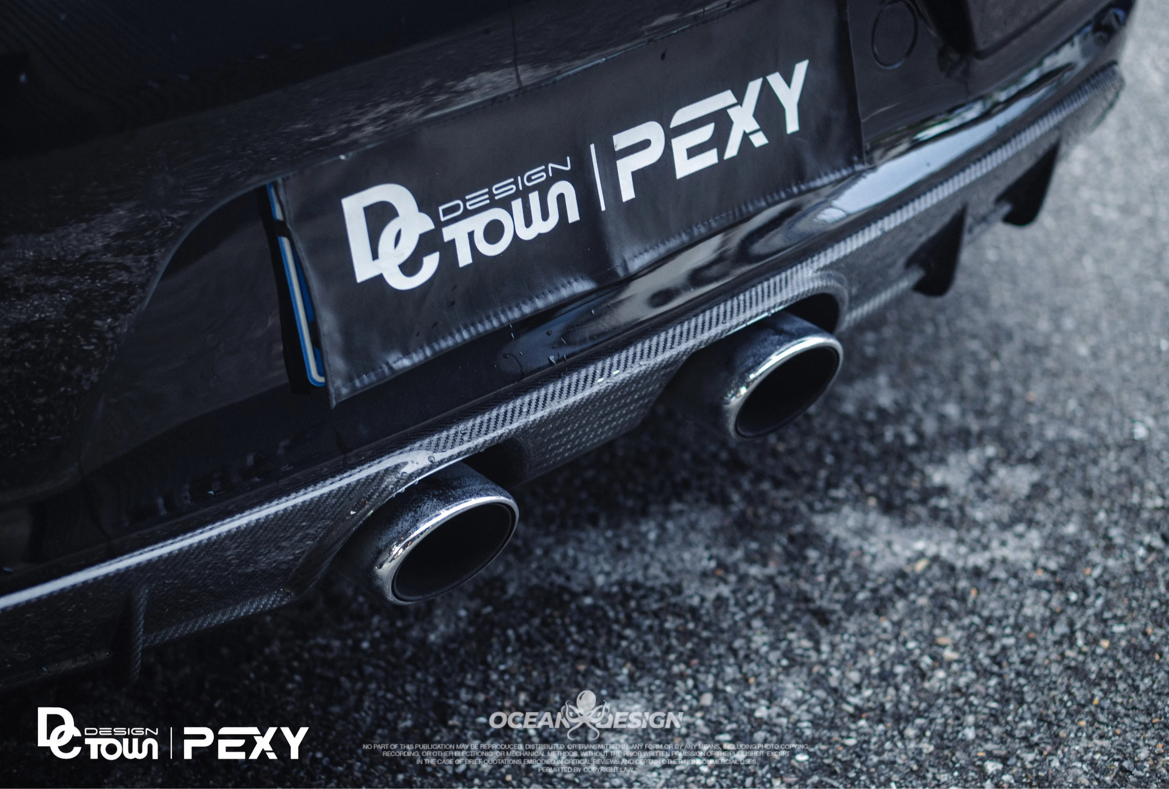 Porsche 911 991.2 Ocean Design-Style Carbon Fiber Aero Kit – Front Lip, Side Skirts, Rear Lip, Wing