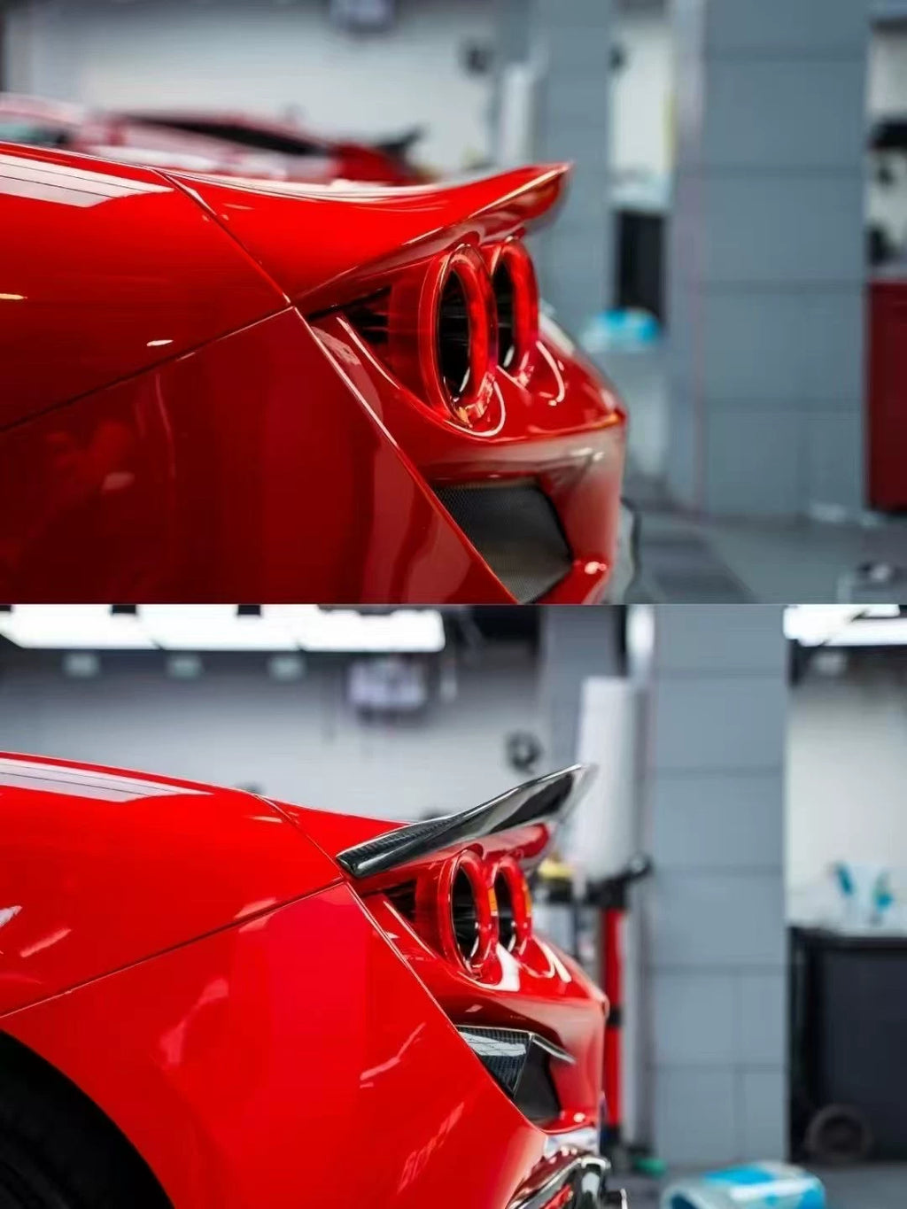 Ferrari F8 Tributo MSY-Style Dry Carbon Fiber Aero Kit – Front Lip, Side Skirts, Rear Lip, Wing, Canards & More
