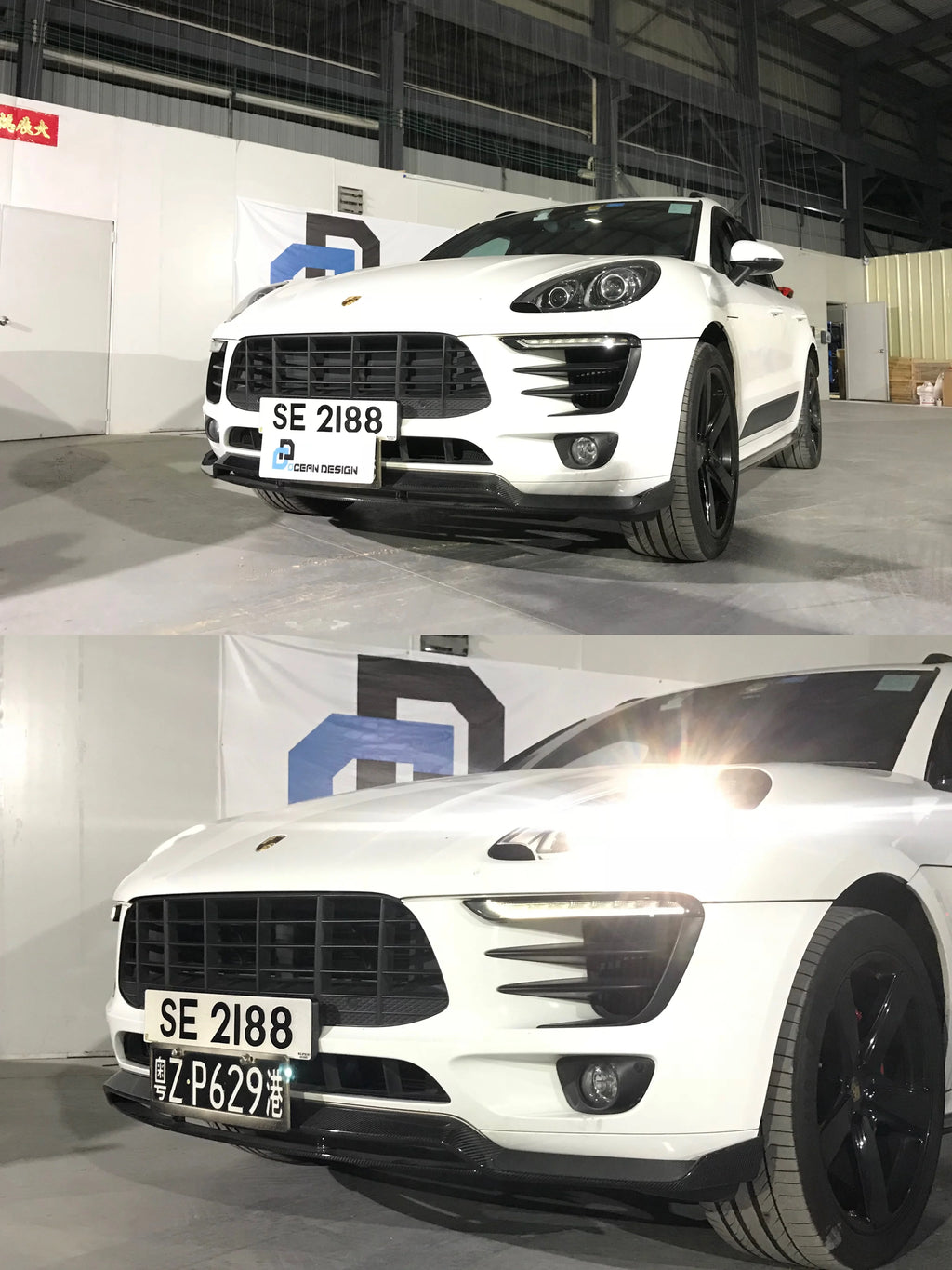 Porsche Macan ARTISAN-Style Carbon Fiber Aero Kit – Front Lip, Side Skirts, Rear Lip, Corner Pieces