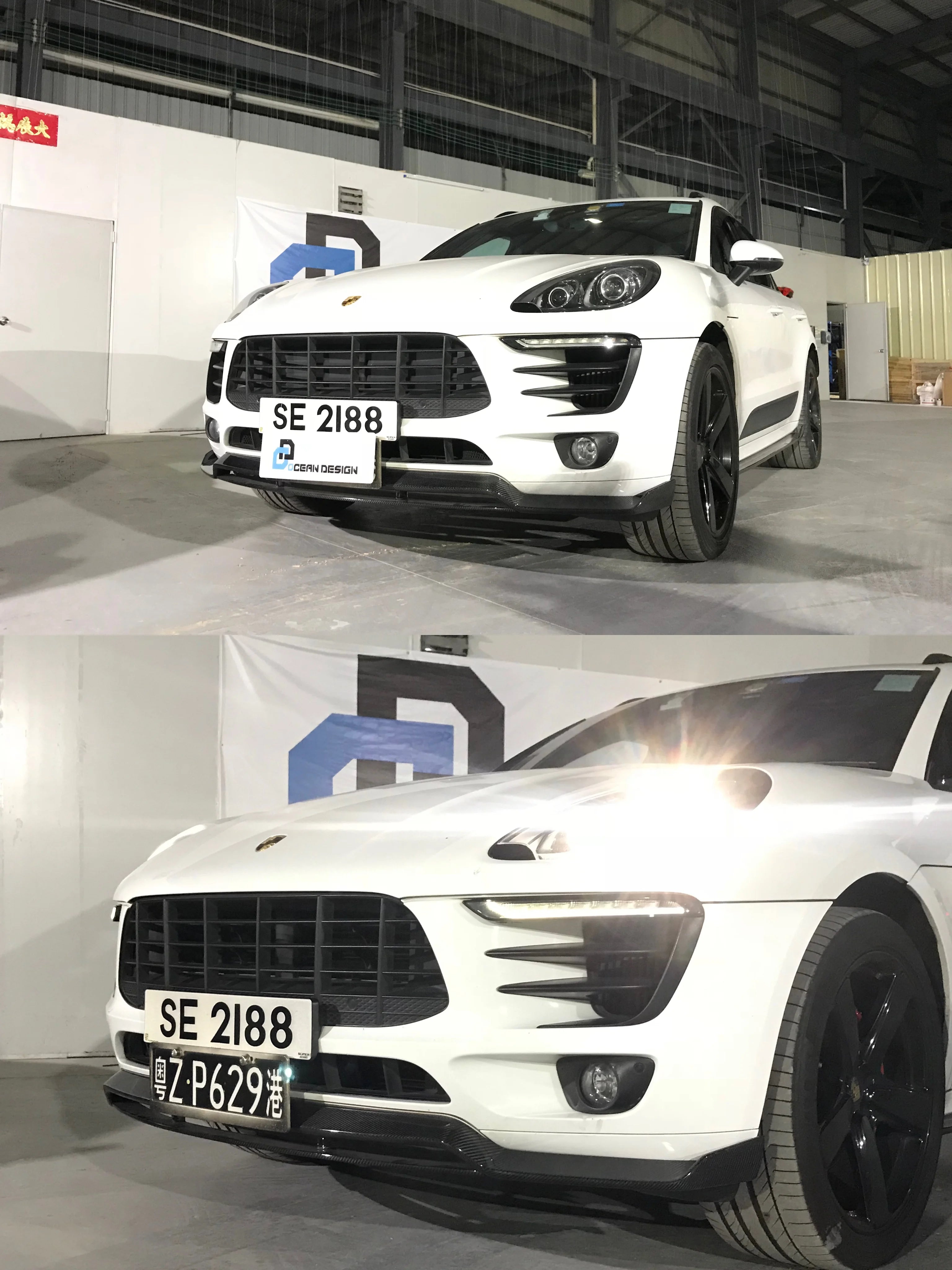 Porsche Macan ARTISAN-Style Carbon Fiber Aero Kit – Front Lip, Side Skirts, Rear Lip, Corner Pieces