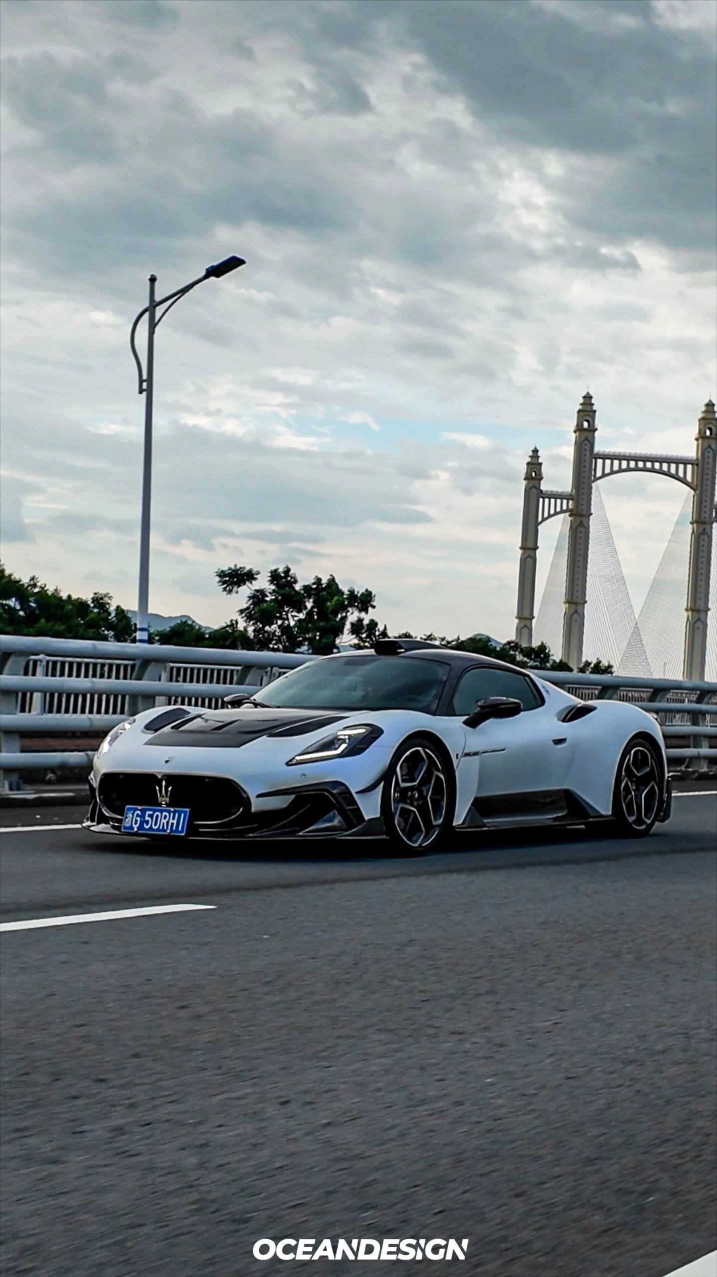 Maserati MC20 MSY Style Dry Carbon Fiber Aero Kit – Front Lip, Rear Lip, Diffuser, Hood, Side Skirts, Rear Wing, Mirror Covers, Engine Bay Trim