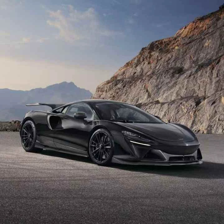 McLaren Artura N-Style Dry Carbon Fiber Aero Kit – Front Lip, Side Skirts, Rear Lip, Rear Wing, Door Sills, Mirror Covers