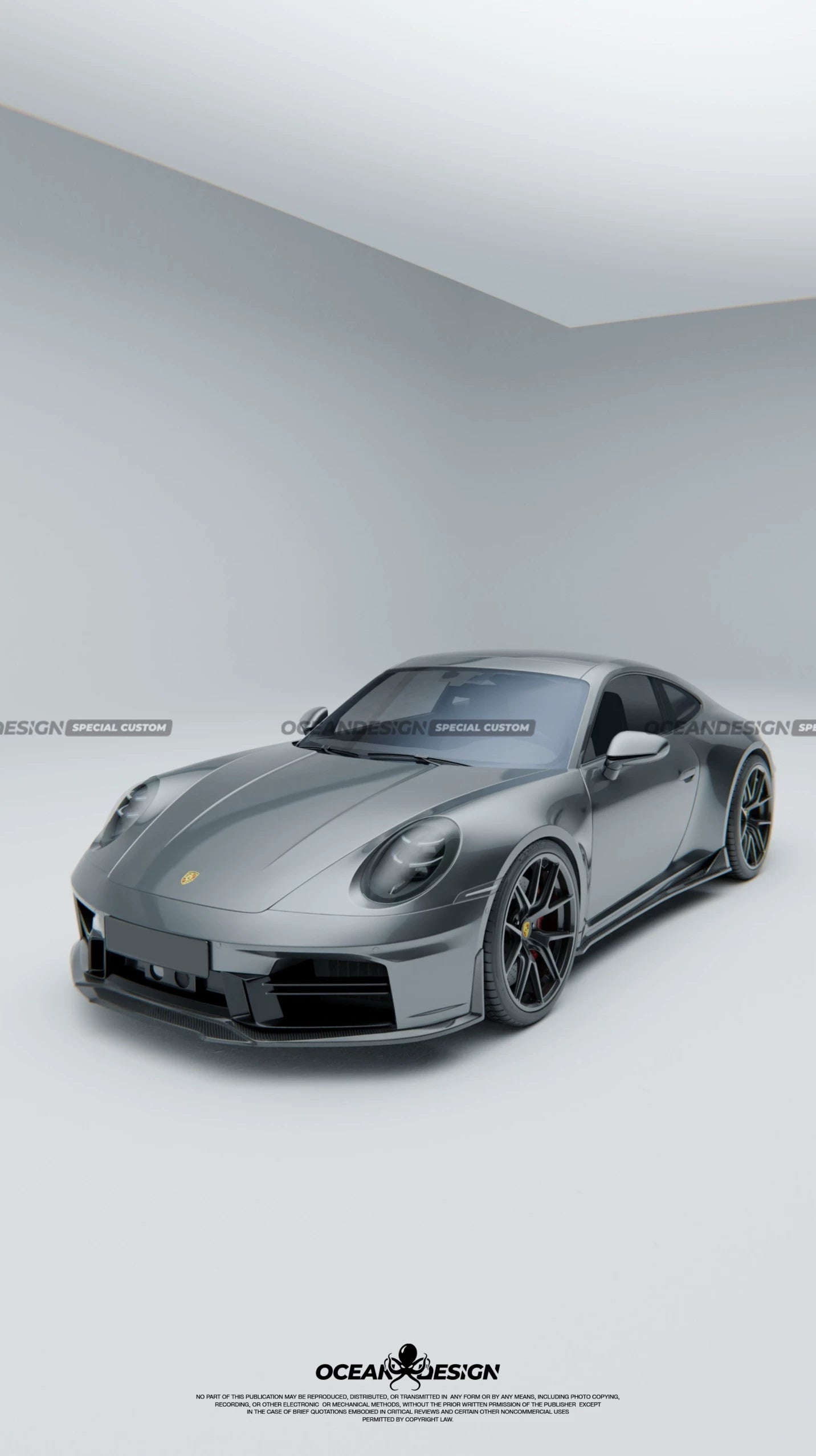 Porsche 911 992.2 Ocean Design-Style Dry Carbon Fiber Aero Kit – Front Lip, Side Skirts, Rear Lip, Wing