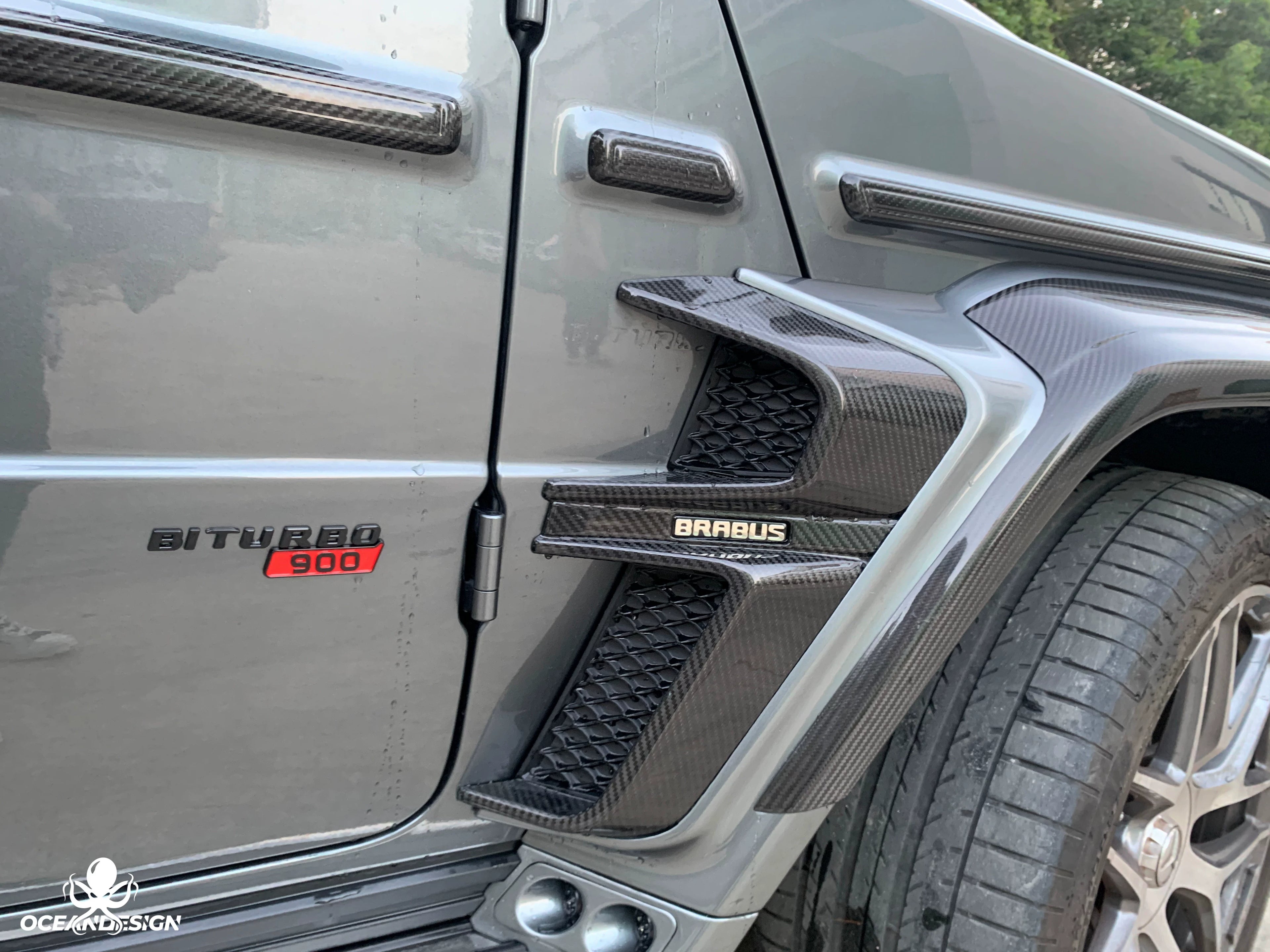 Mercedes-Benz G63 W464 G900 Rocket Style Dry Carbon Fiber Wide Aero Kit – Front Lip, Rear Lip, Rear Wing, Hood, Grille, Wheel Arches, Mirror Caps & Trim