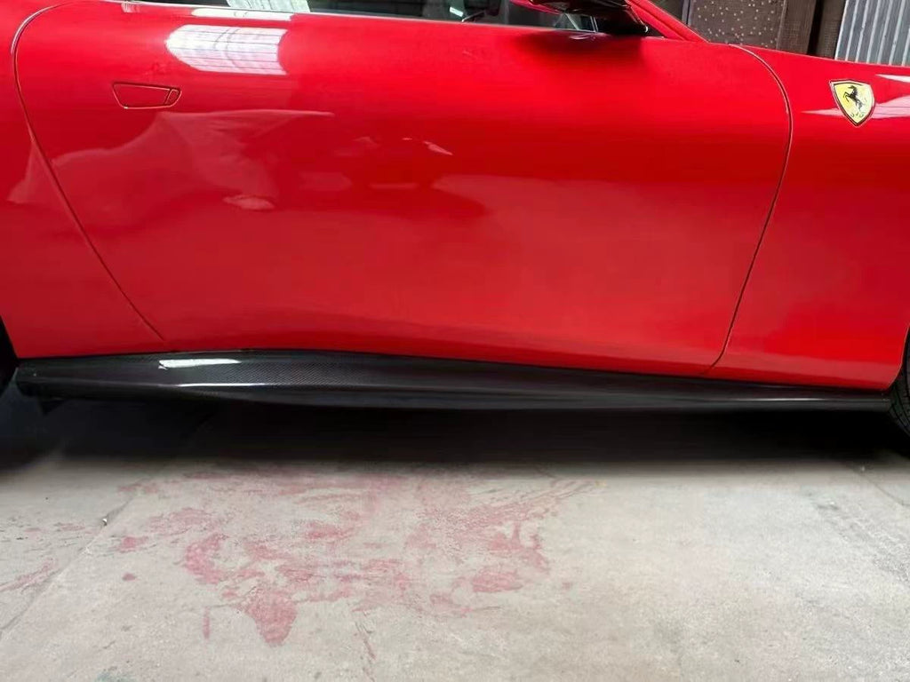 Ferrari Roma N-Style Dry Carbon Fiber Aero Kit – Front Lip, Side Skirts, Rear Lip, Wing