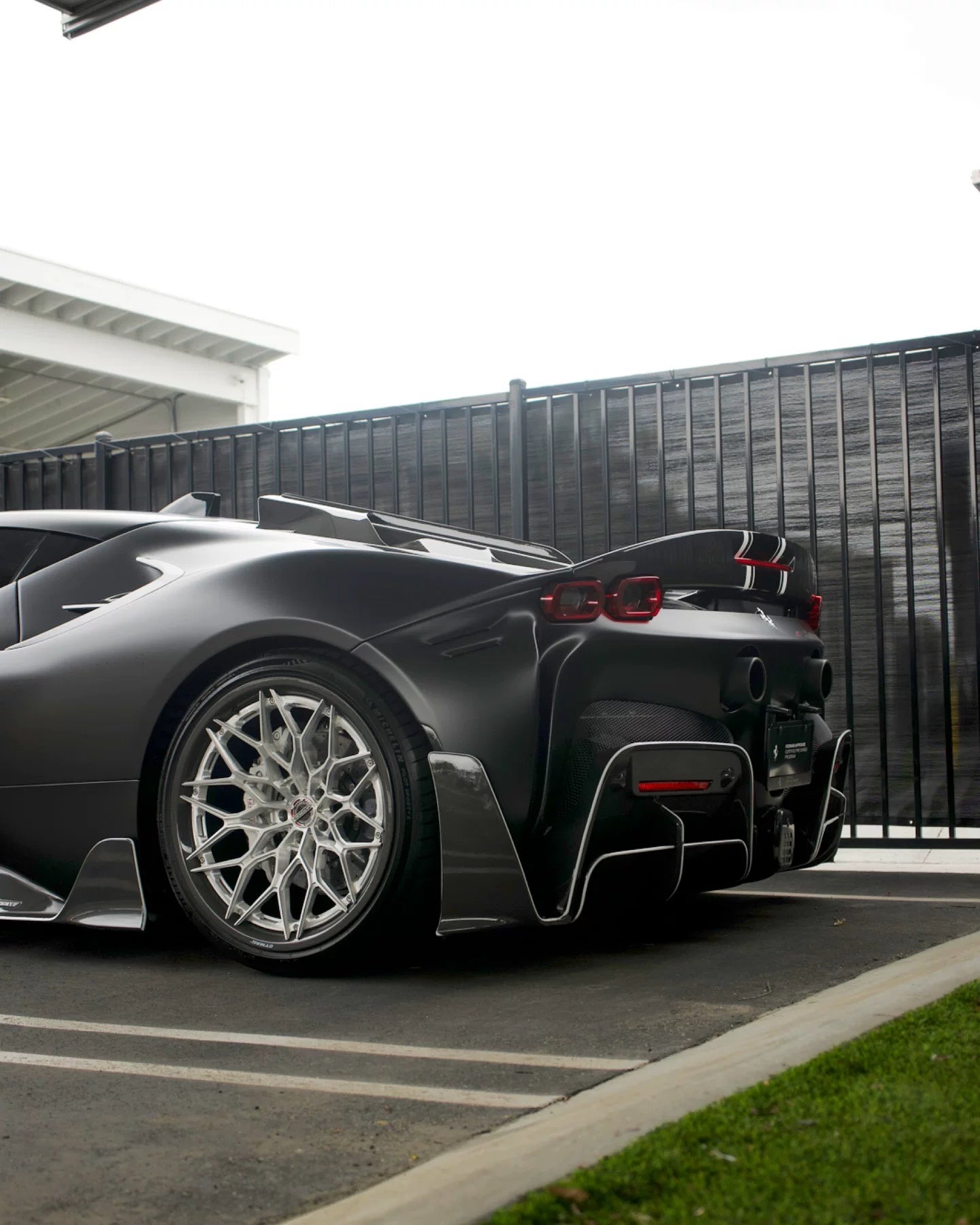 Ferrari SF90 MSY-Style Dry Carbon Fiber Aero Kit – Front Lip, Fenders, Side Skirts, Rear Lip, Wing & More