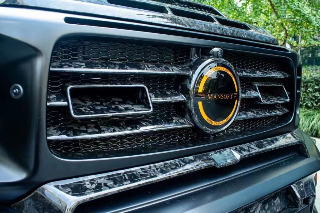 Mercedes-Benz G63 W464/W465 Mansory P920 Style Forged Carbon Fiber Wide Body Kit – Complete Kit, Hood, Wheel Arches, Rear Wing, Roof Light Bar, Spare Tire Cover & Trim
