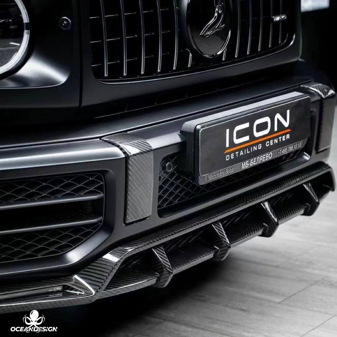 Mercedes-Benz G63 W464 TopCar Style Dry Carbon Fiber Aero Kit – Front Lip, Rear Lip, Rear Wing, Spare Tire Cover, Fender Trim, Bumper Trim