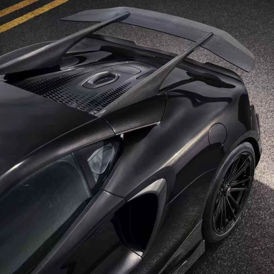 McLaren Artura N-Style Dry Carbon Fiber Aero Kit – Front Lip, Side Skirts, Rear Lip, Rear Wing, Door Sills, Mirror Covers