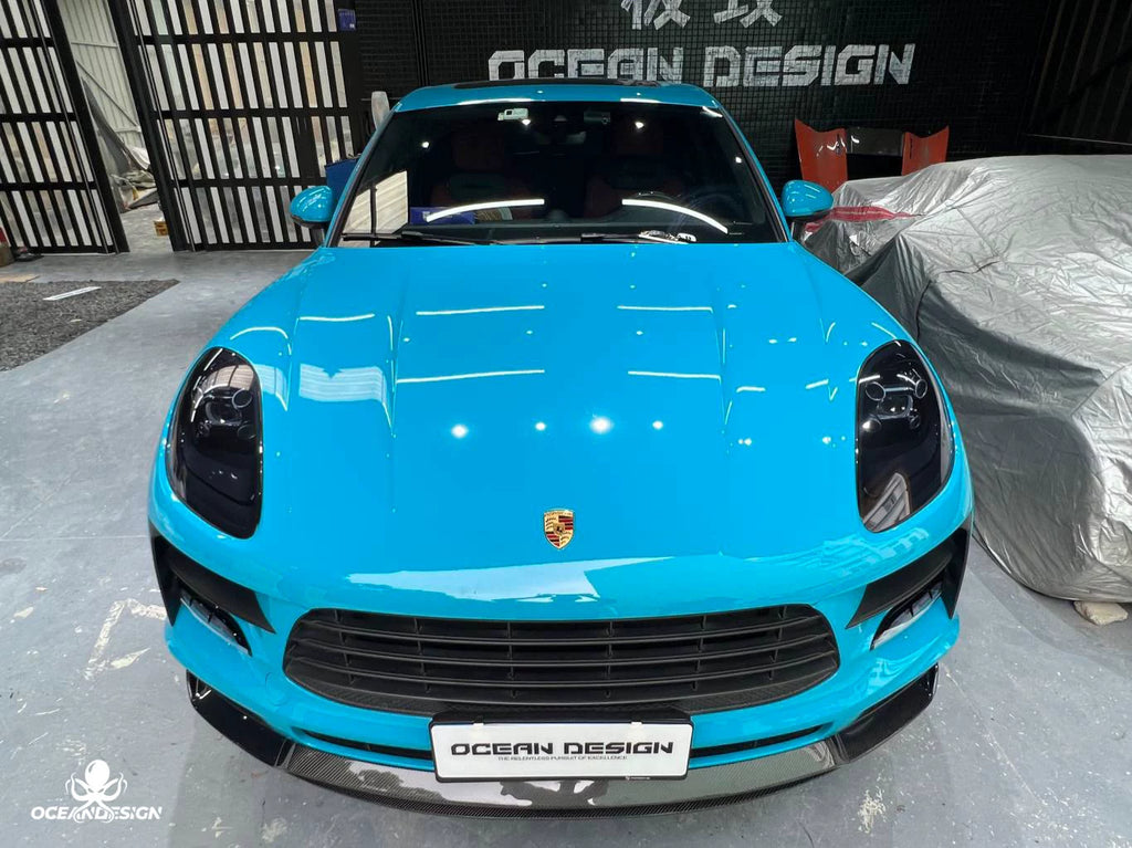 Porsche Macan ARTISAN-Style Carbon Fiber Aero Kit – Front Lip, Side Skirts, Rear Lip, Corner Pieces