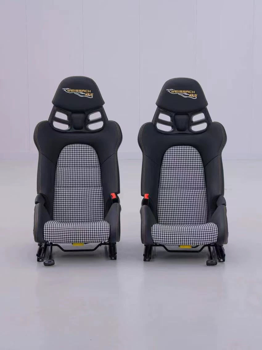 Porsche 911 GT3 RS-Style Dry Carbon Fiber One-Piece Racing Bucket Seat – Pepita, Lightweight