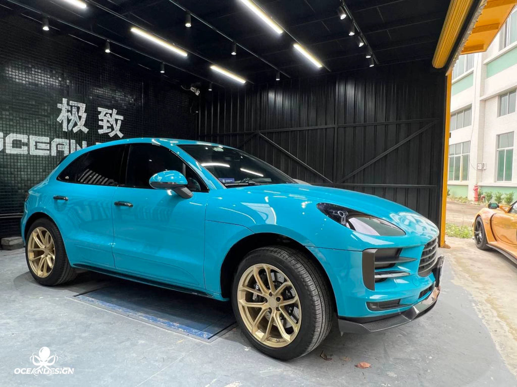 Porsche Macan ARTISAN-Style Carbon Fiber Aero Kit – Front Lip, Side Skirts, Rear Lip, Corner Pieces